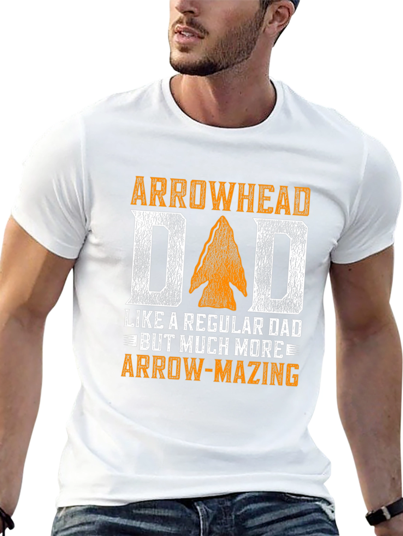 Arrowhead Dad T-Shirt: Arrow-Mazing Fathers Day Gift