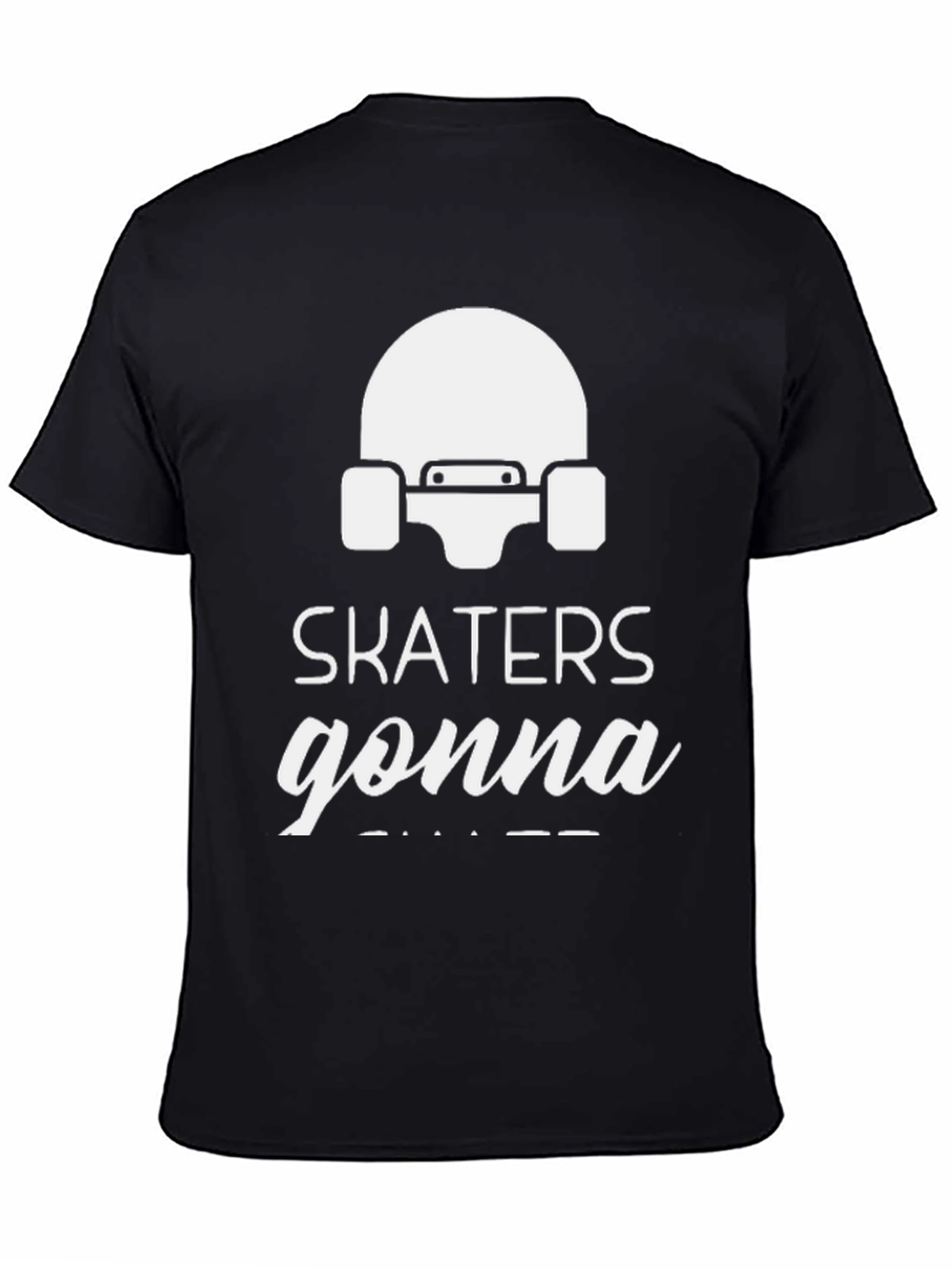 Skaters Gonna Skate Black Graphic T-Shirt