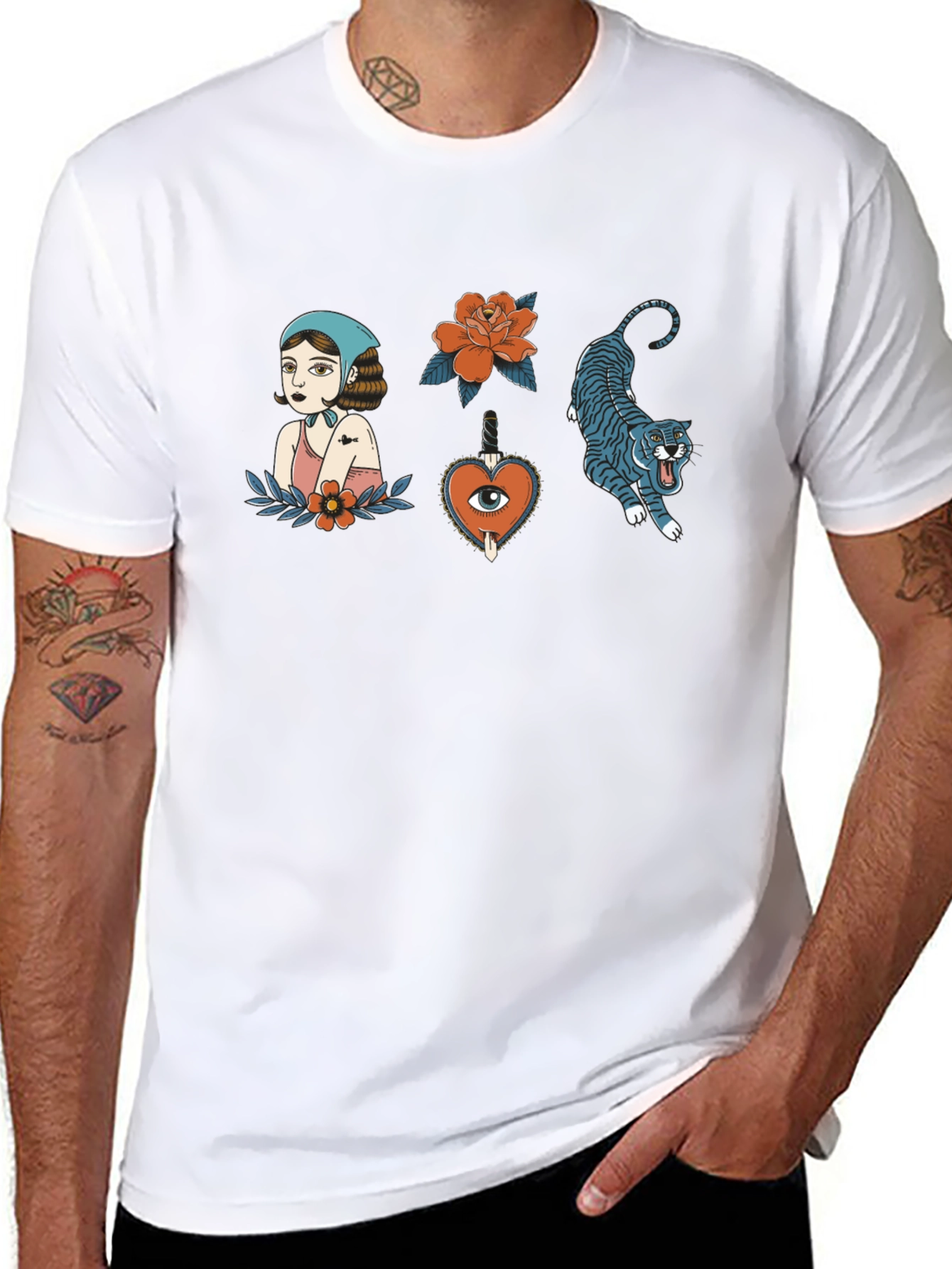 Tattoo Art Black Tee
