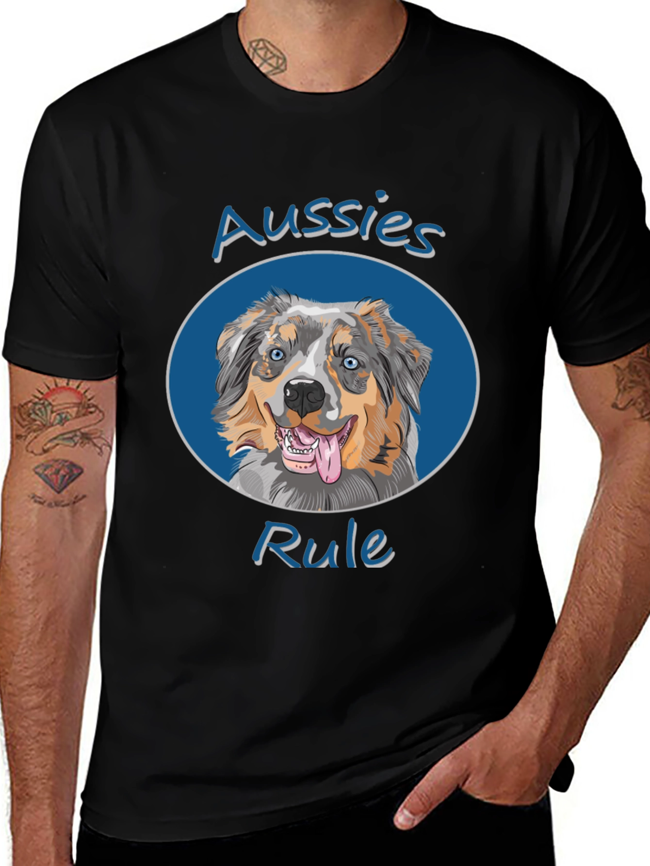 Aussies Rule Dog T-Shirt