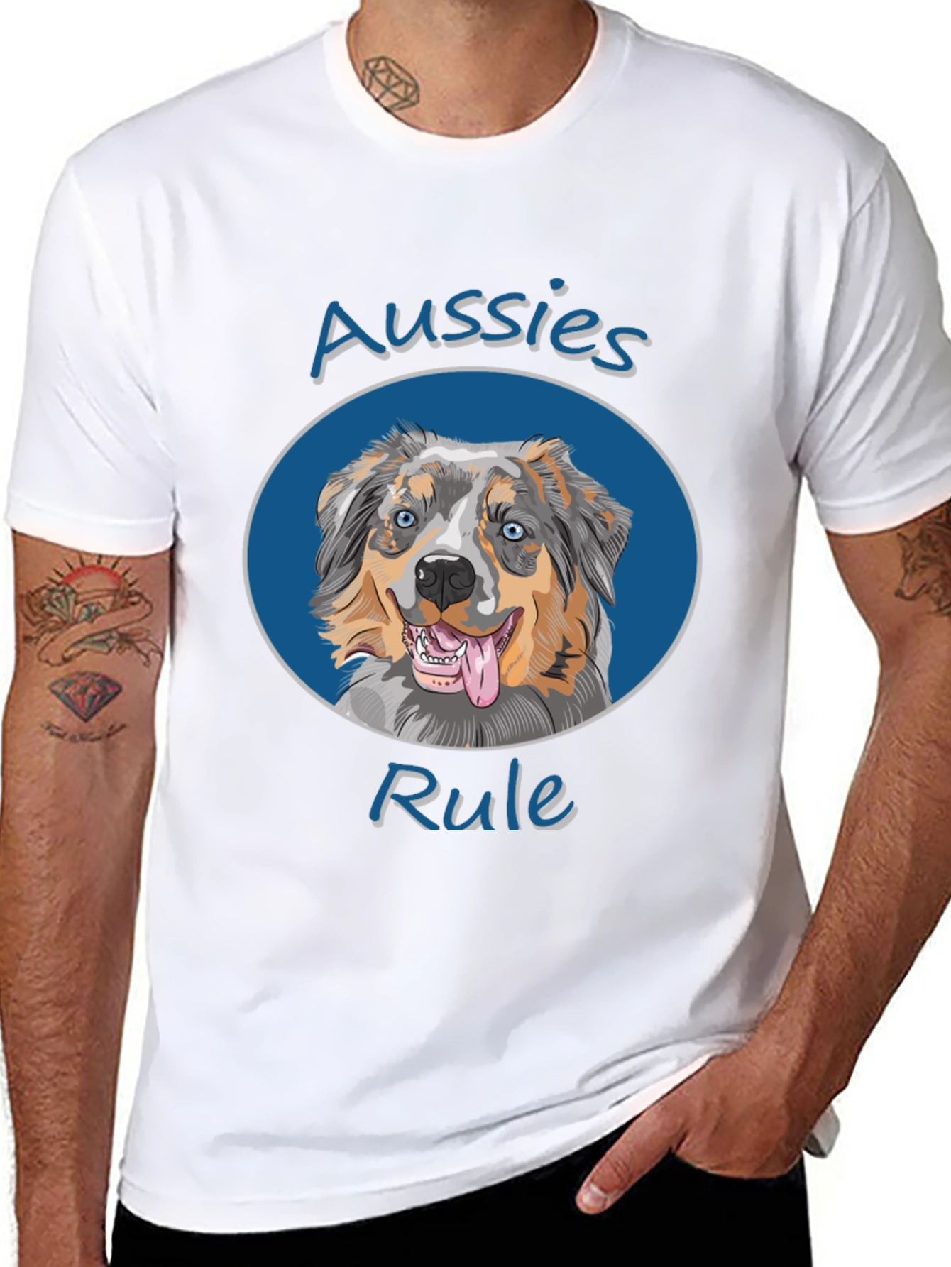 Aussies Rule Dog T-Shirt