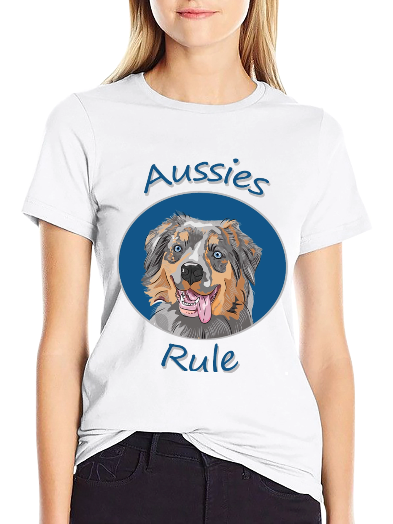 Aussies Rule Dog T-Shirt