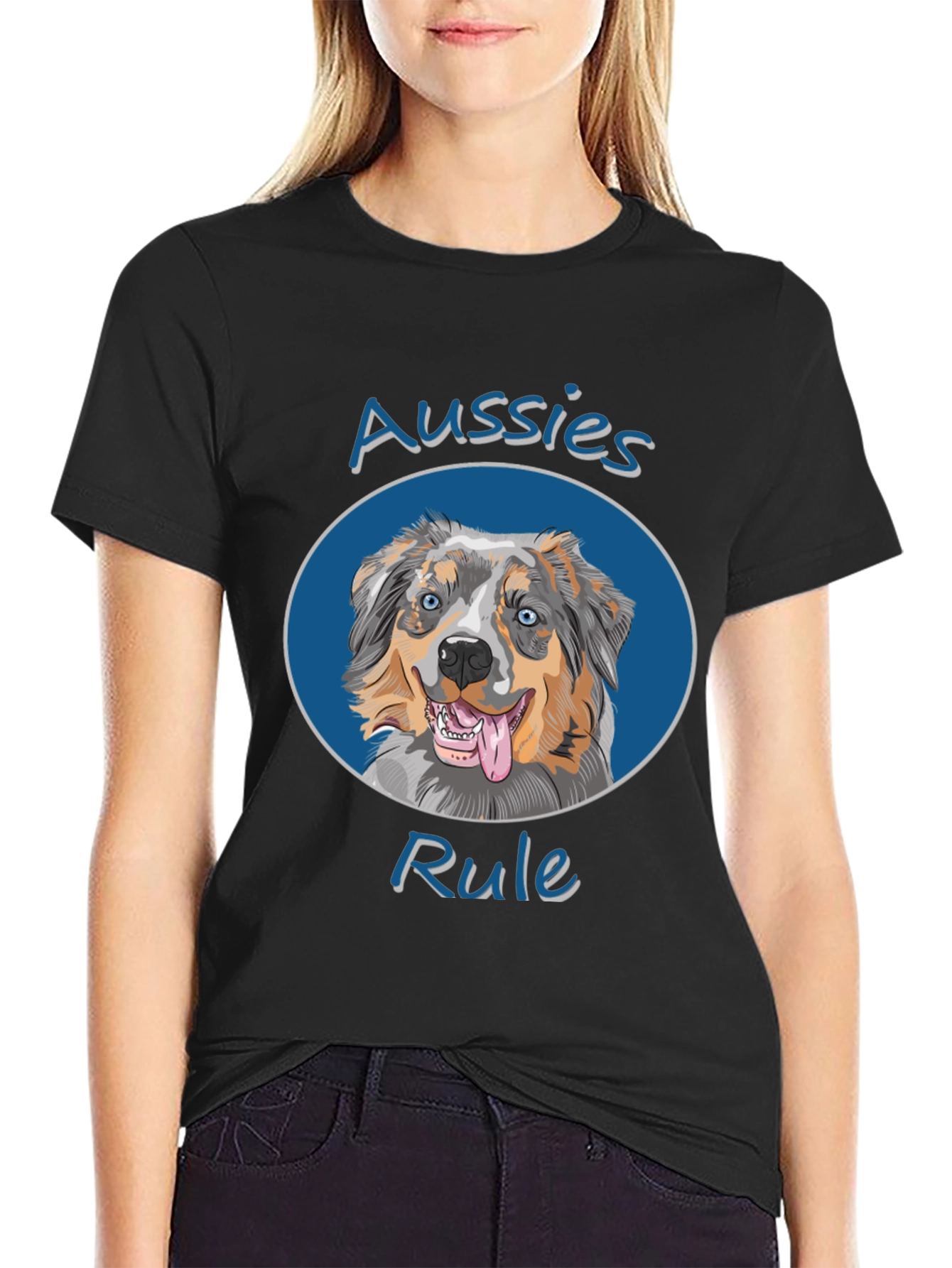 Aussies Rule Dog T-Shirt