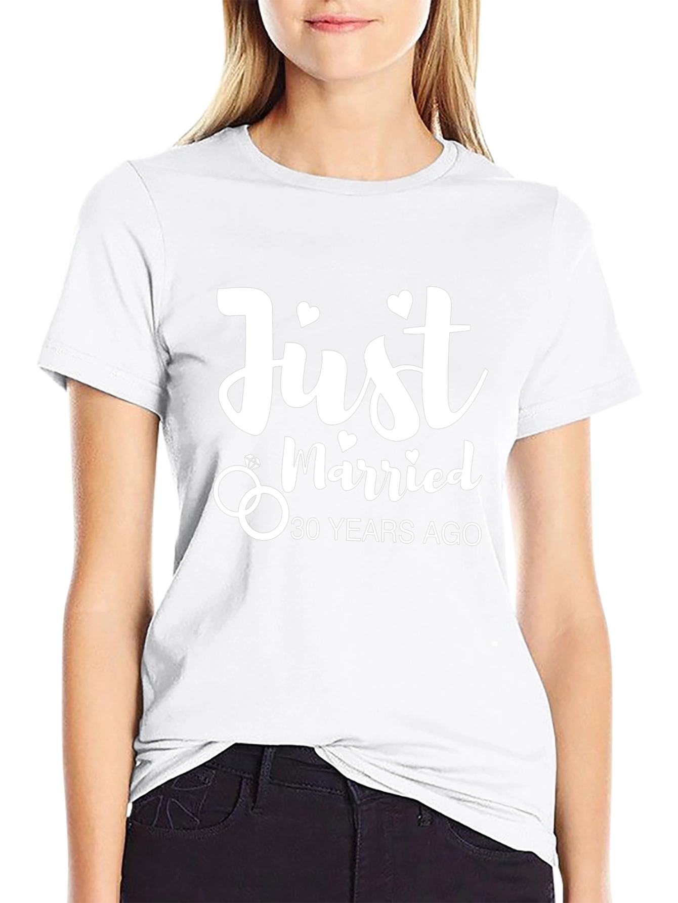 Just Married 30 Years Ago Anniversary T-Shirt