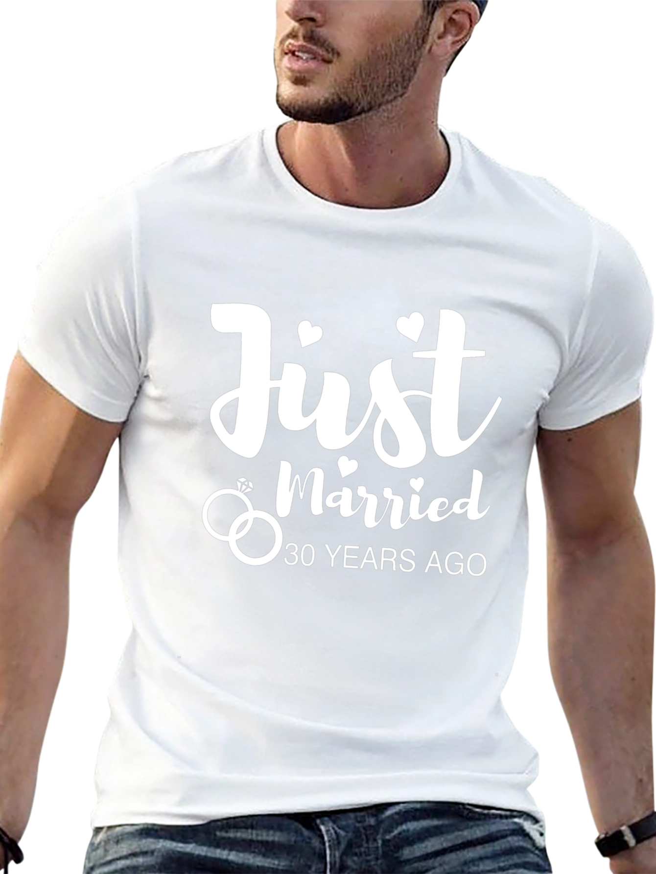 Just Married 30 Years Ago Anniversary T-Shirt