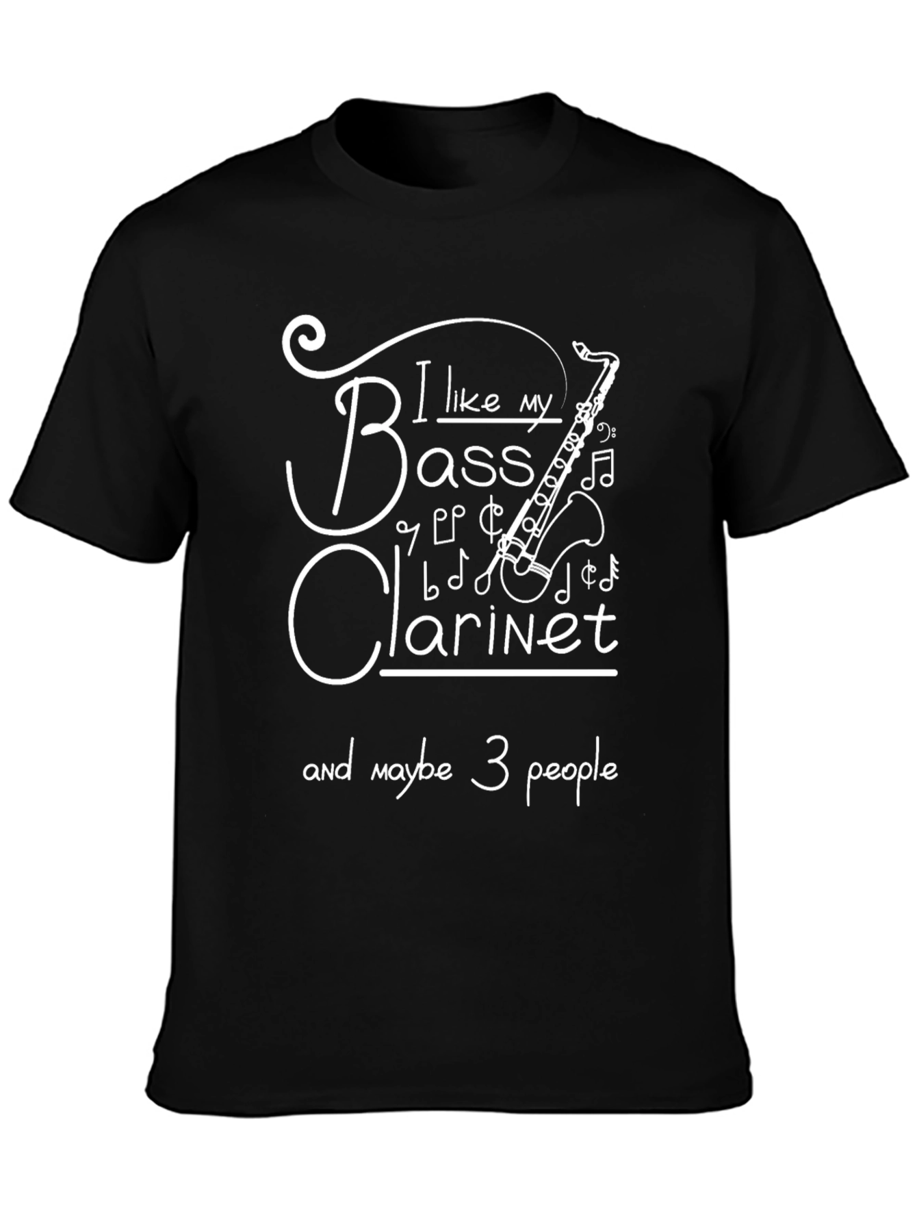 Bass Clarinet Graphic T-Shirt - Music Lover Tee