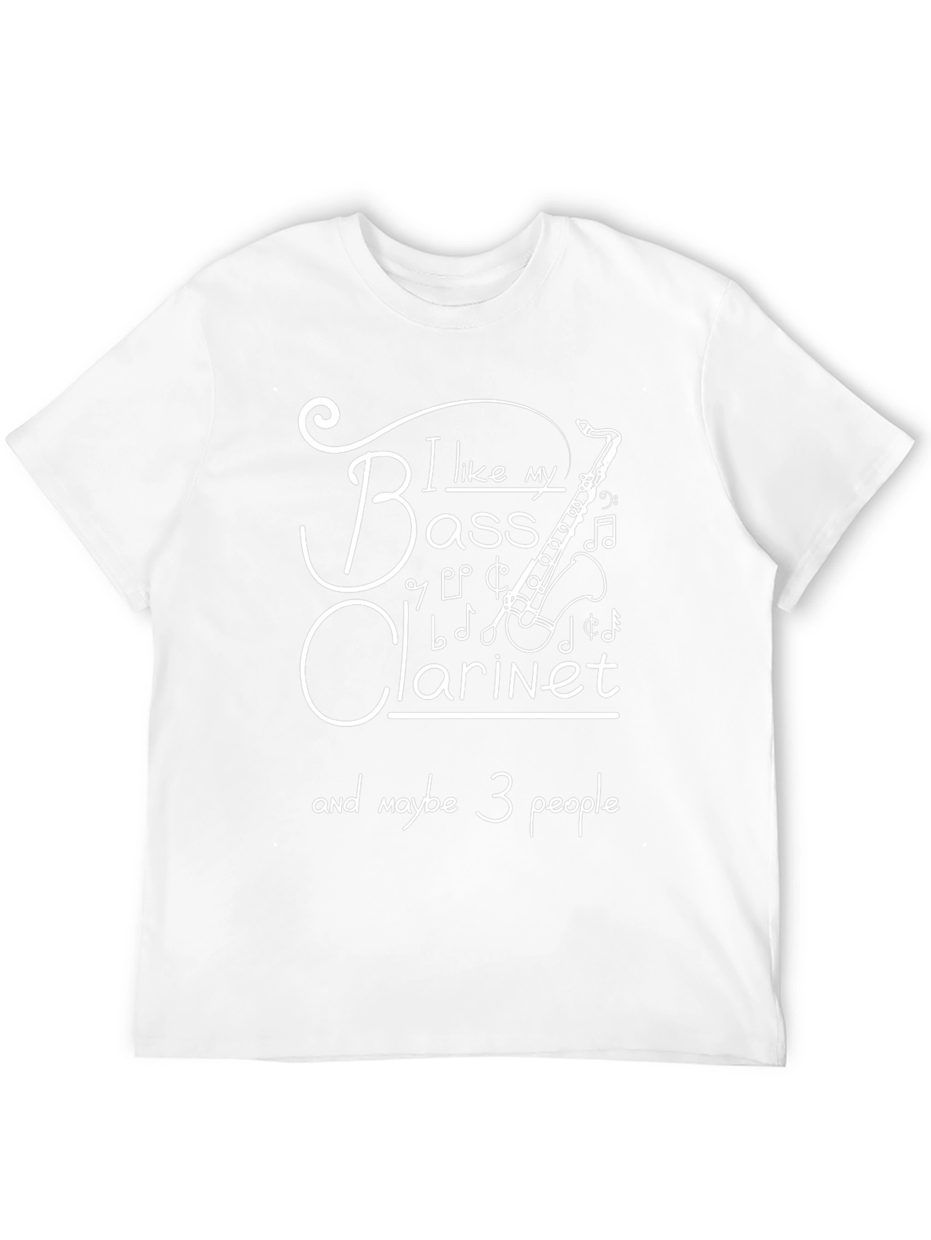Bass Clarinet Graphic T-Shirt - Music Lover Tee