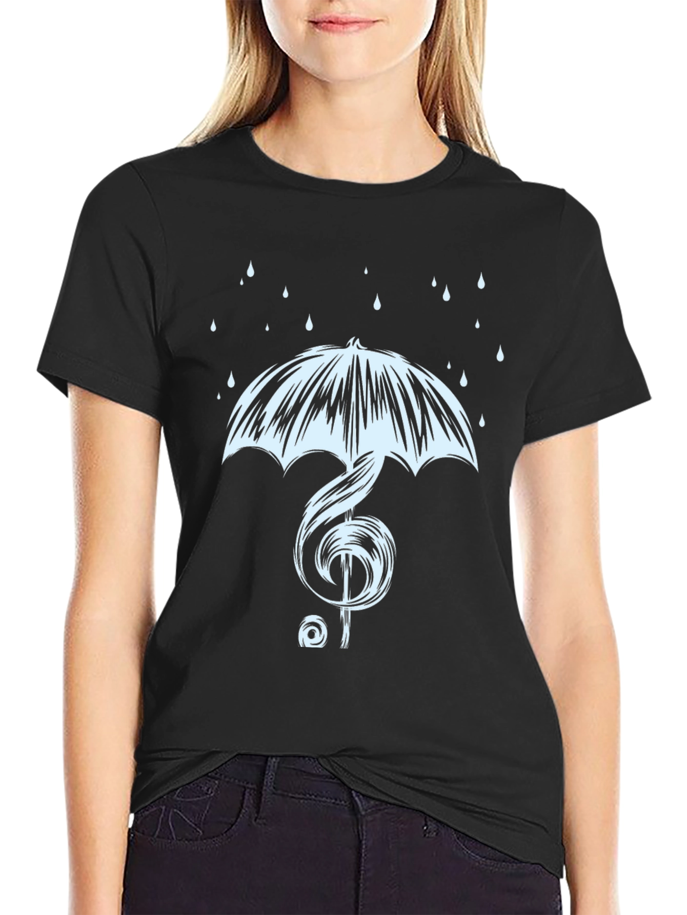 Music Treble Clef Umbrella T-Shirt