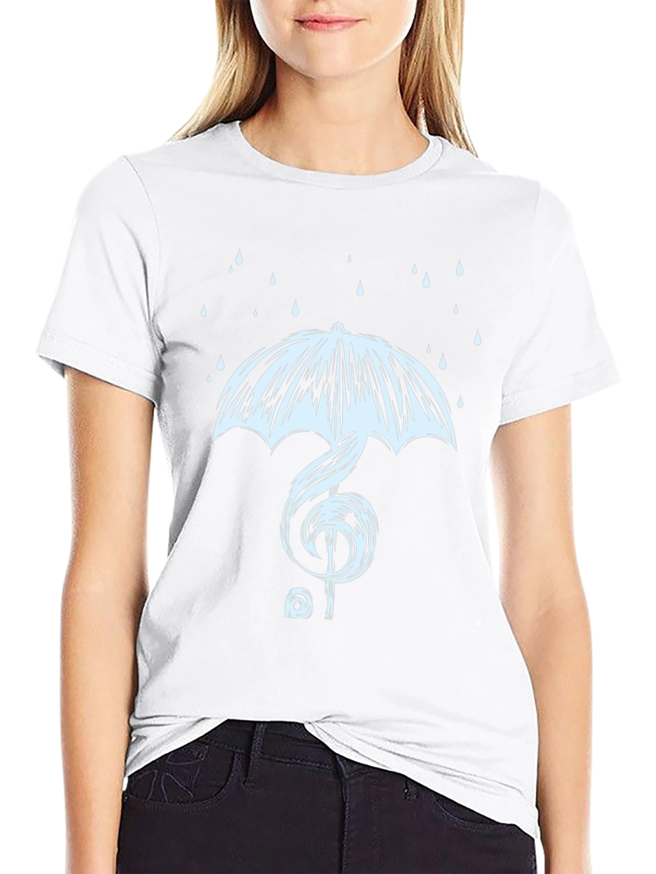 Music Treble Clef Umbrella T-Shirt