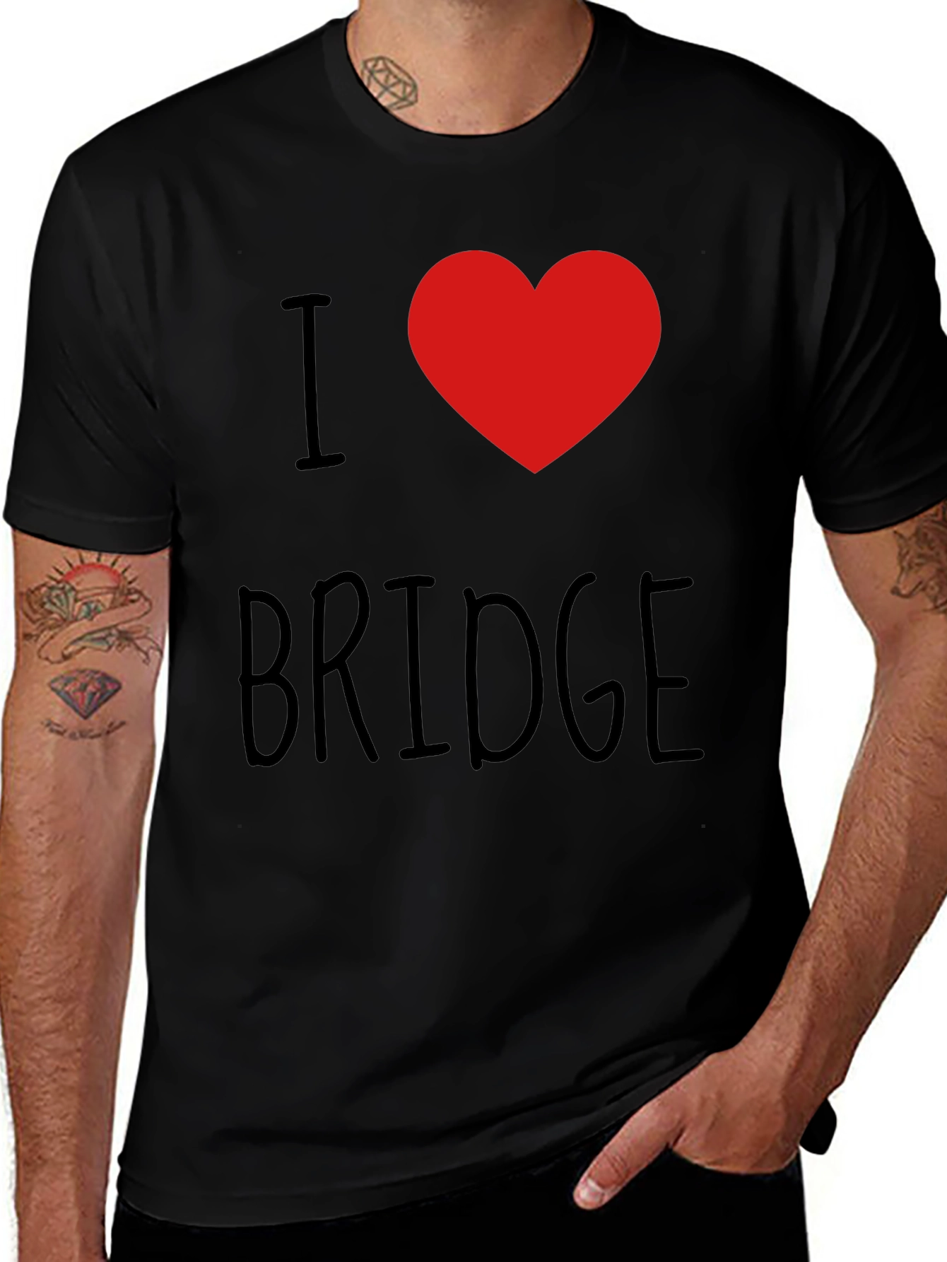 I Heart Bridge - Mens Graphic Tee