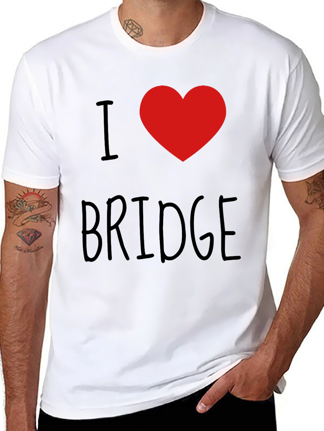 I Heart Bridge - Mens Graphic Tee