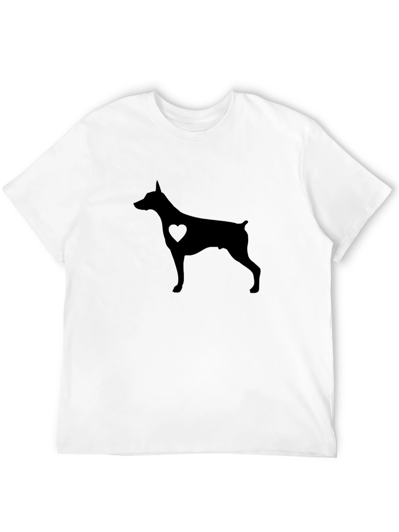 Doberman Heart Silhouette T-Shirt