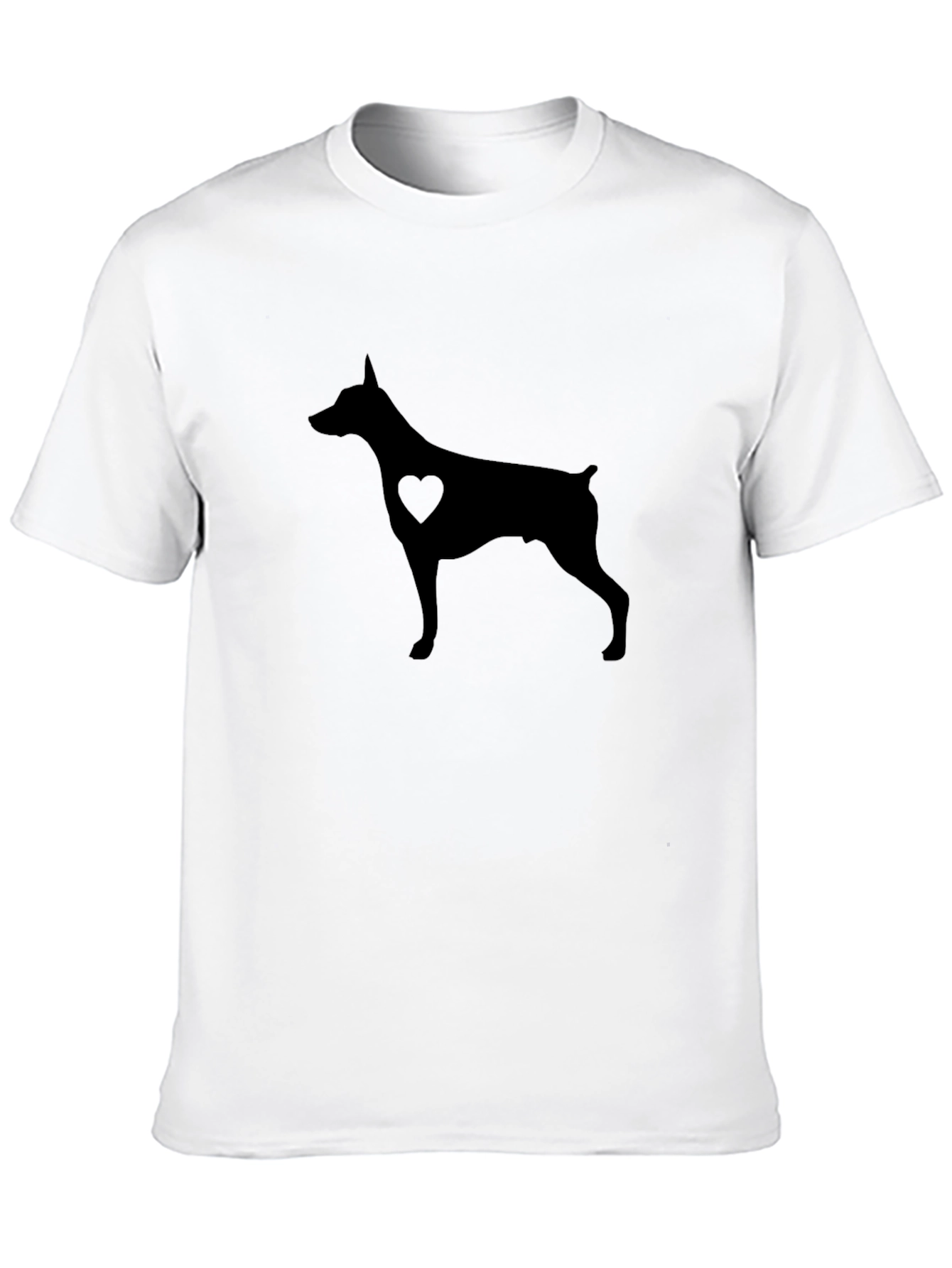 Doberman Heart Silhouette T-Shirt