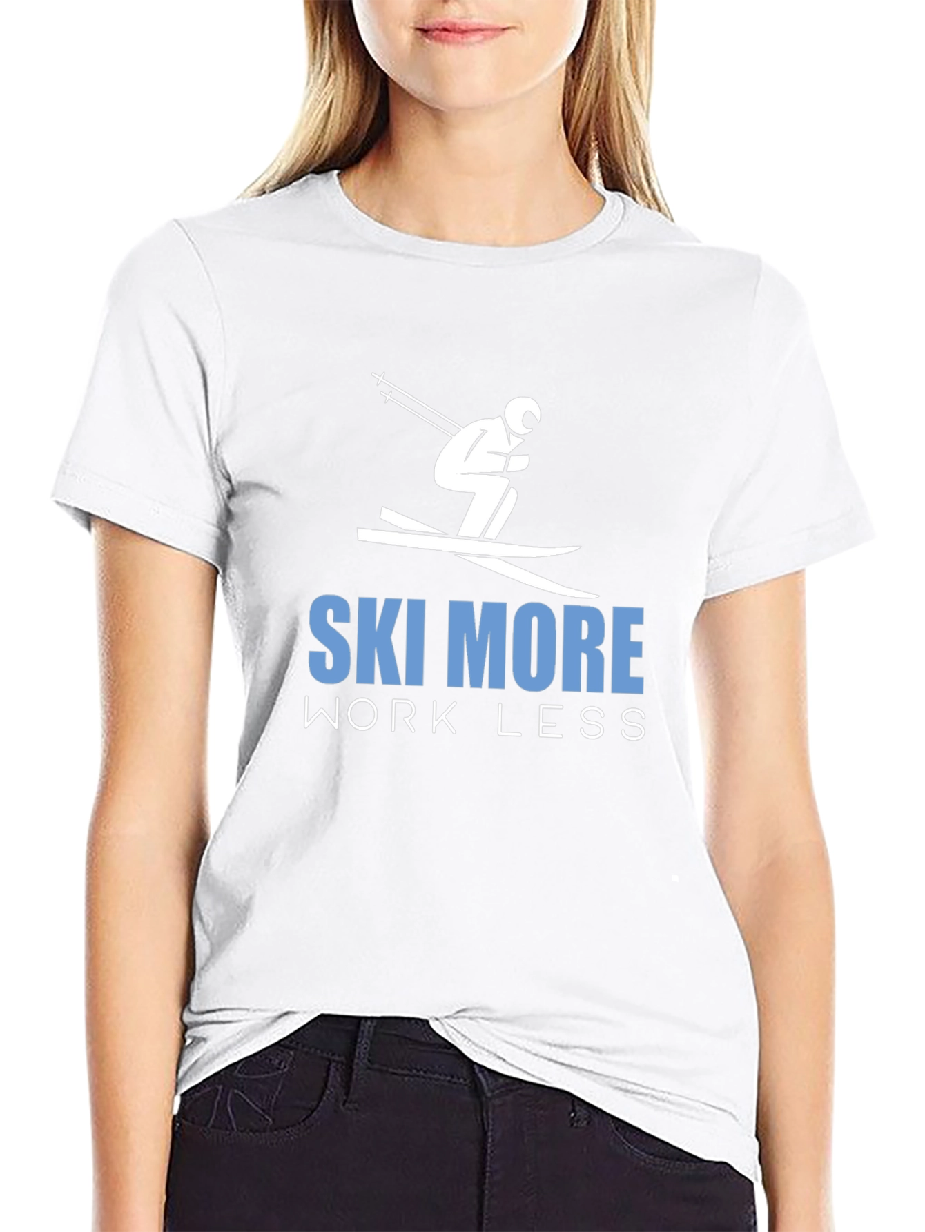 Ski More Work Less Graphic Tee