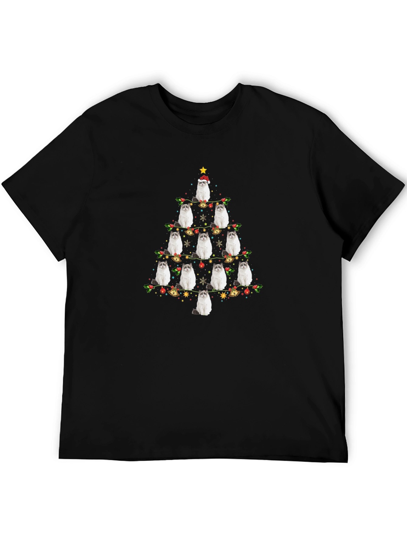 Cat Christmas Tree T-Shirt