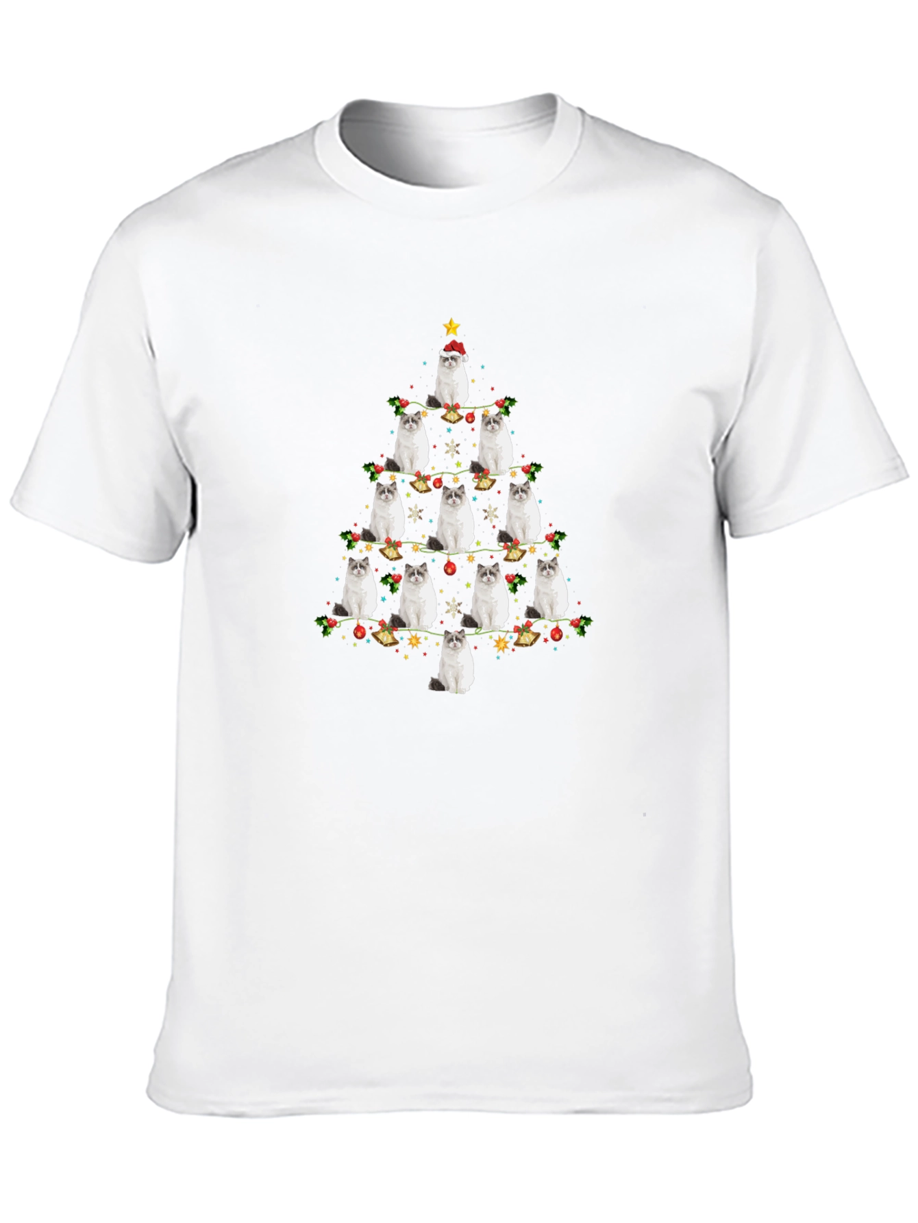 Cat Christmas Tree T-Shirt