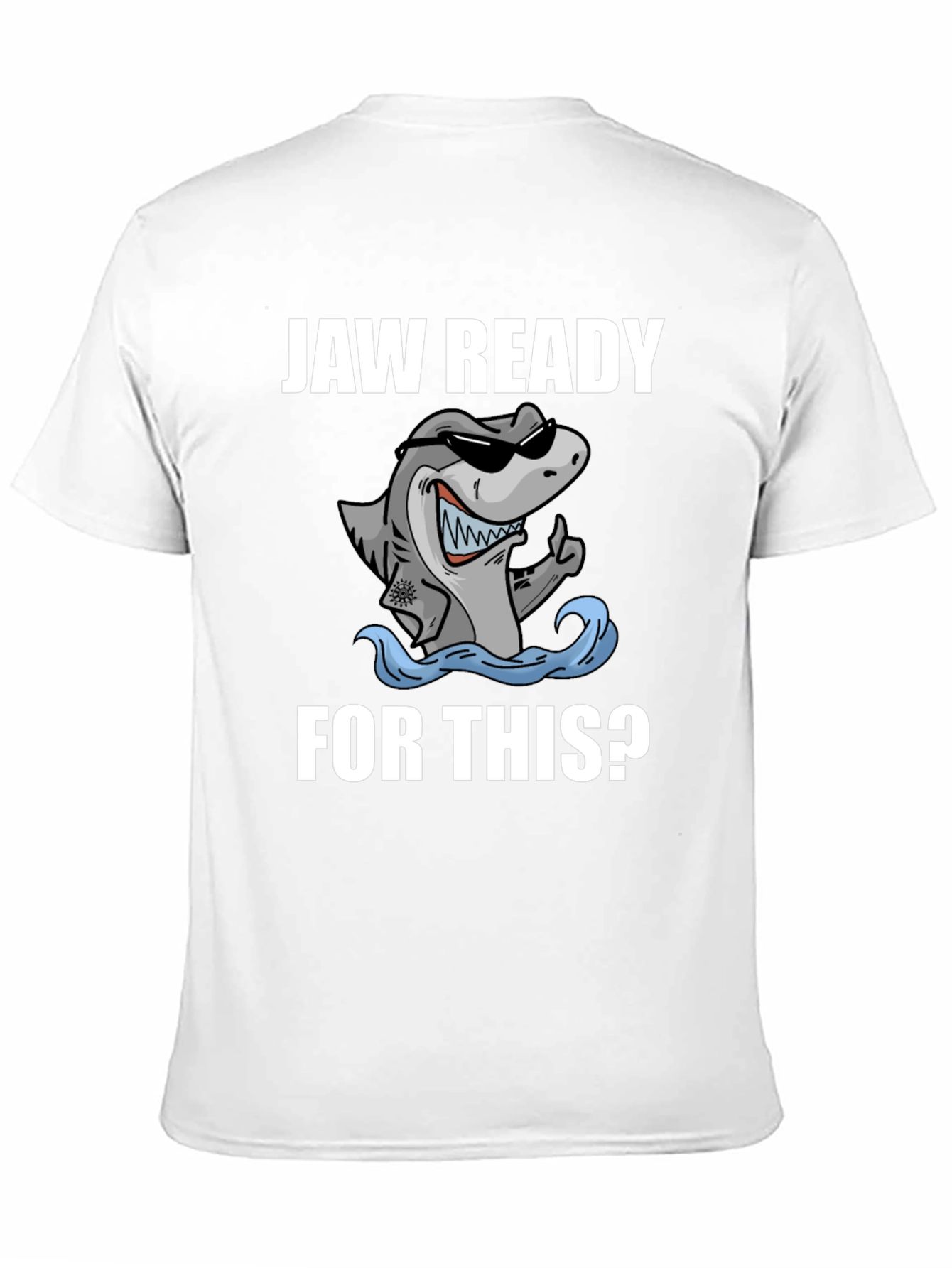 Jaw Ready Shark Graphic Tee - Black