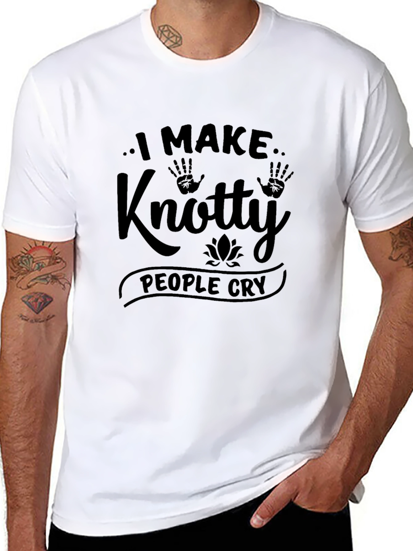 Knotty People Cry Graphic T-Shirt