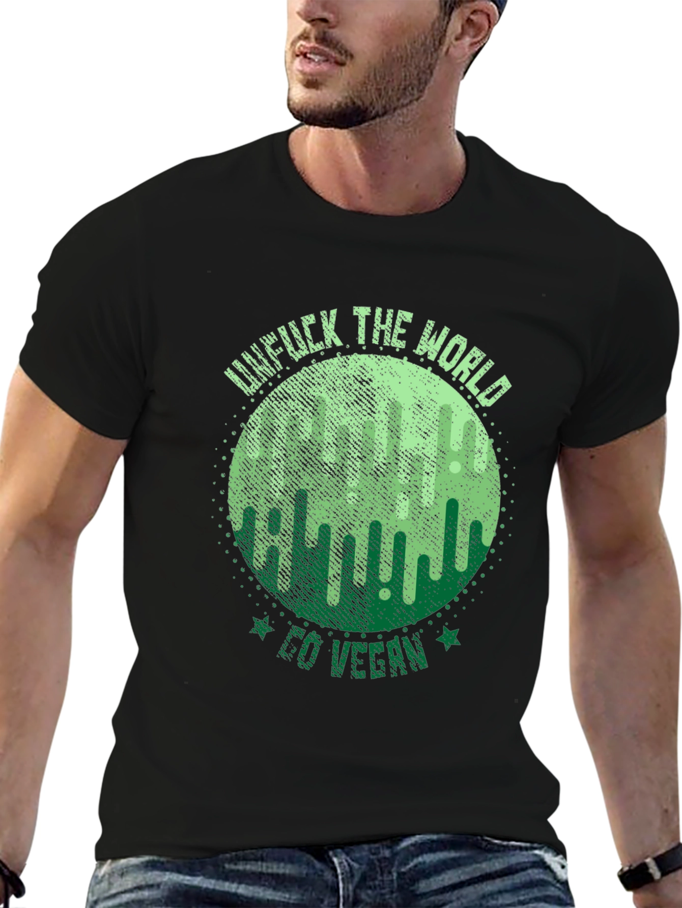 Unf*ck The World Go Vegan Graphic Tee