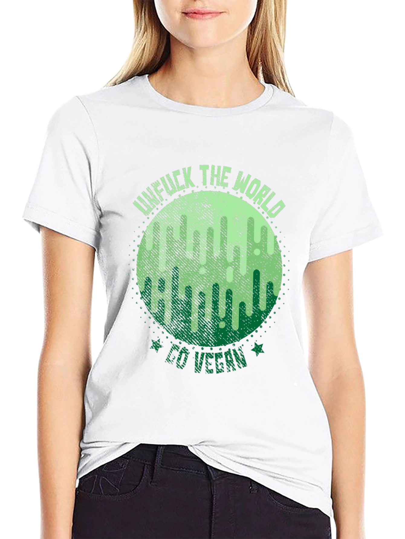 Unf*ck The World Go Vegan Graphic Tee