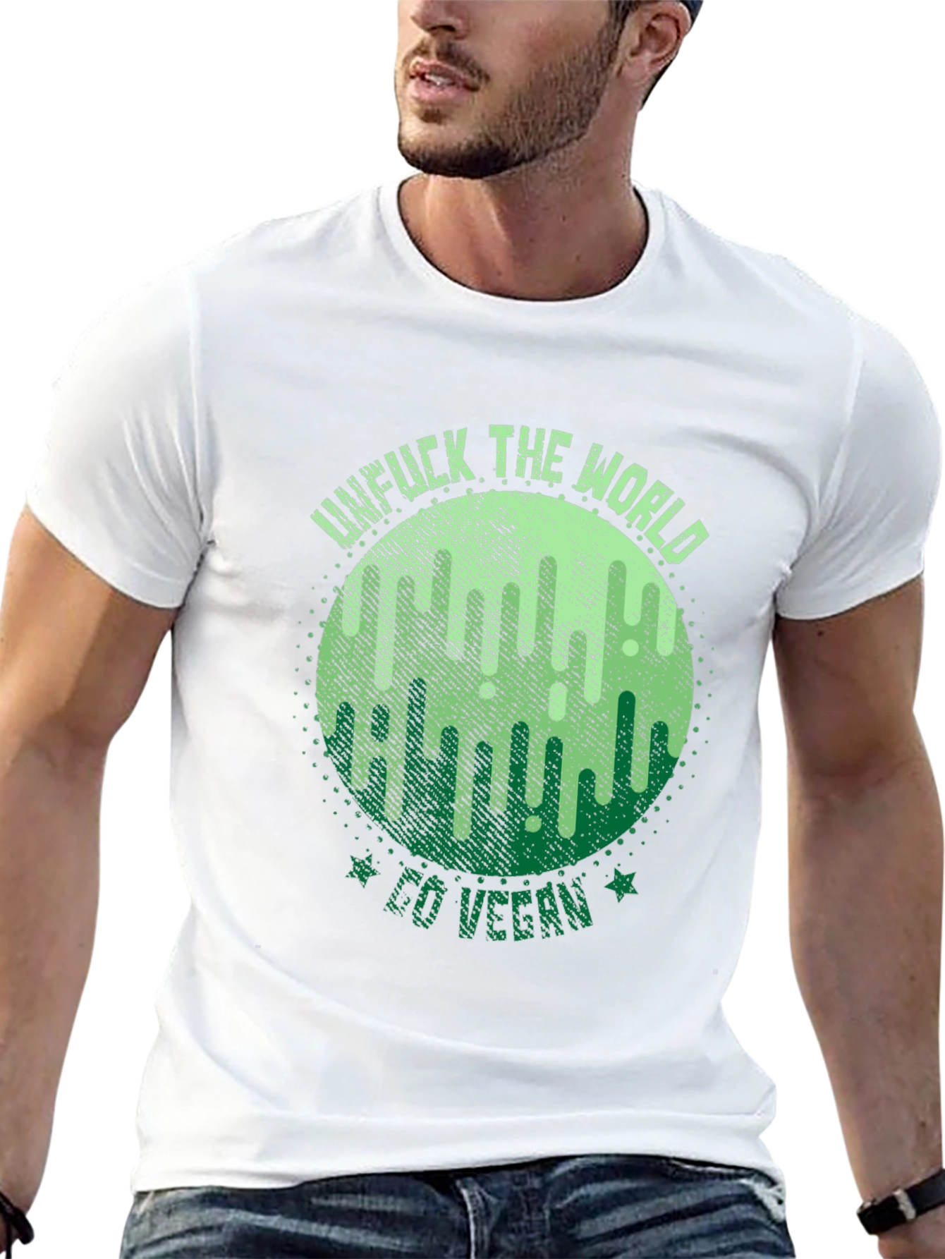 Unf*ck The World Go Vegan Graphic Tee