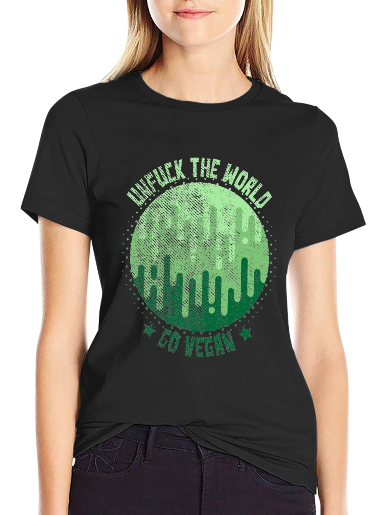 Unf*ck The World Go Vegan Graphic Tee