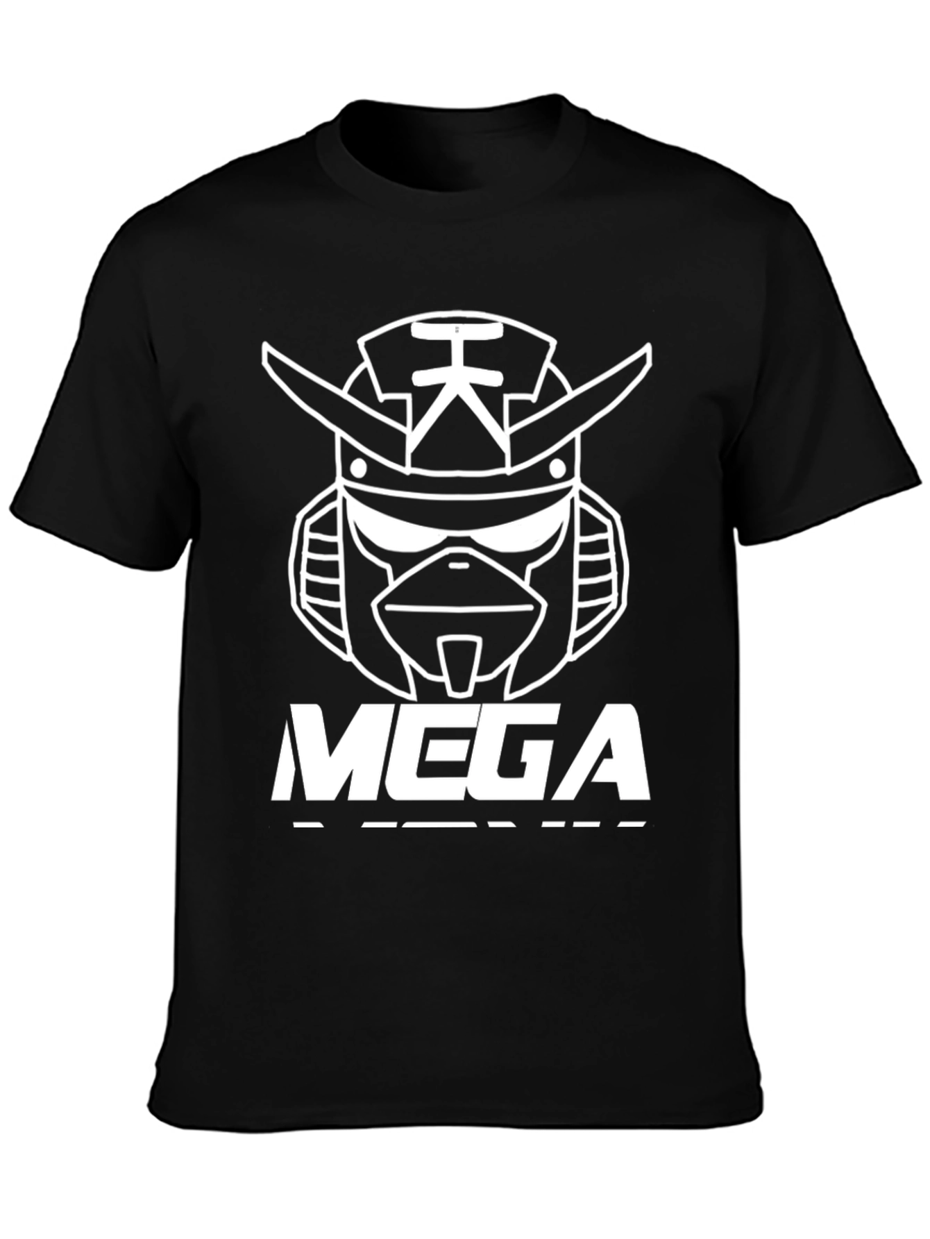 MEGA Robot Graphic T-Shirt - Bold Black Tee