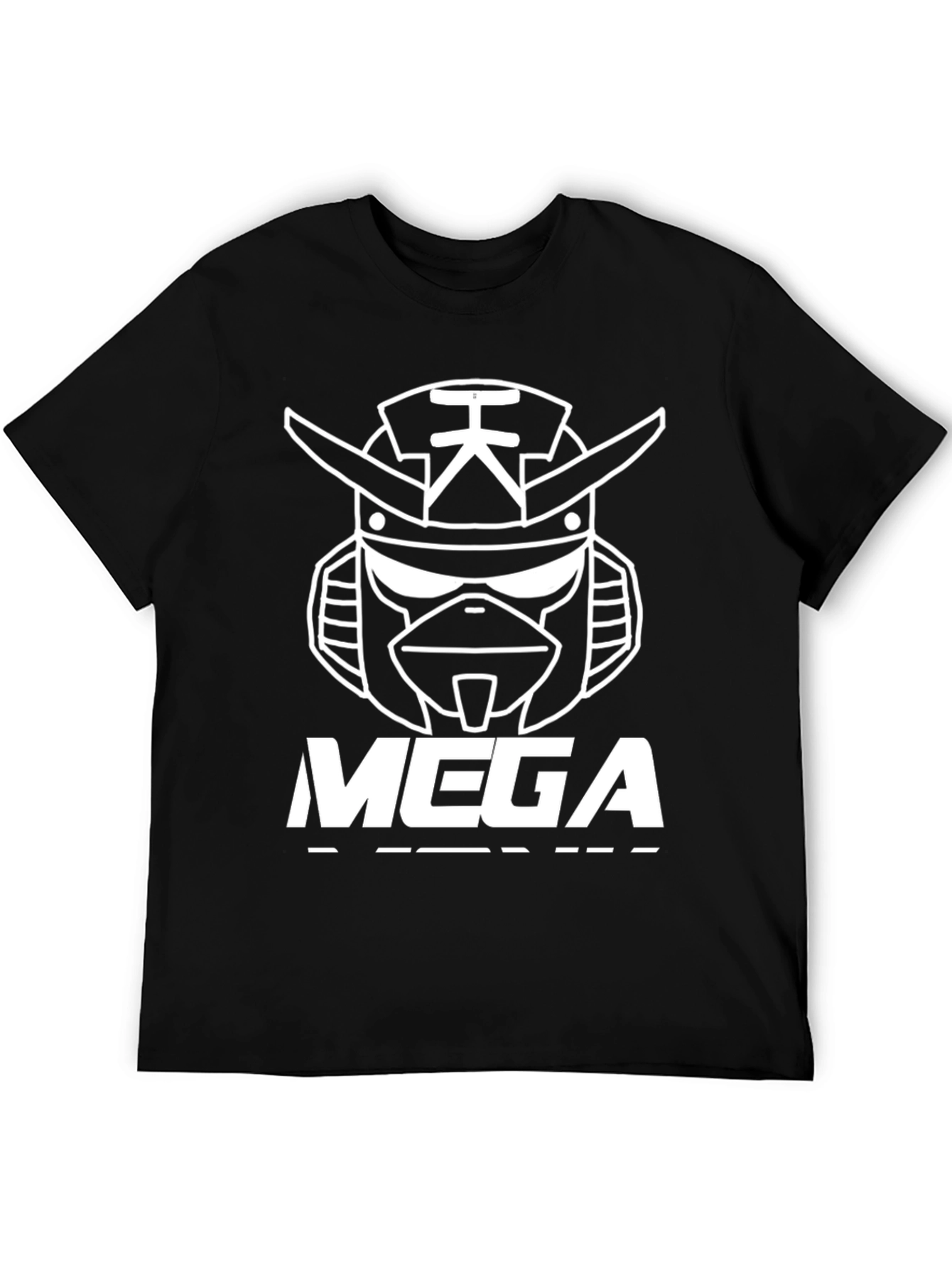 MEGA Robot Graphic T-Shirt - Bold Black Tee