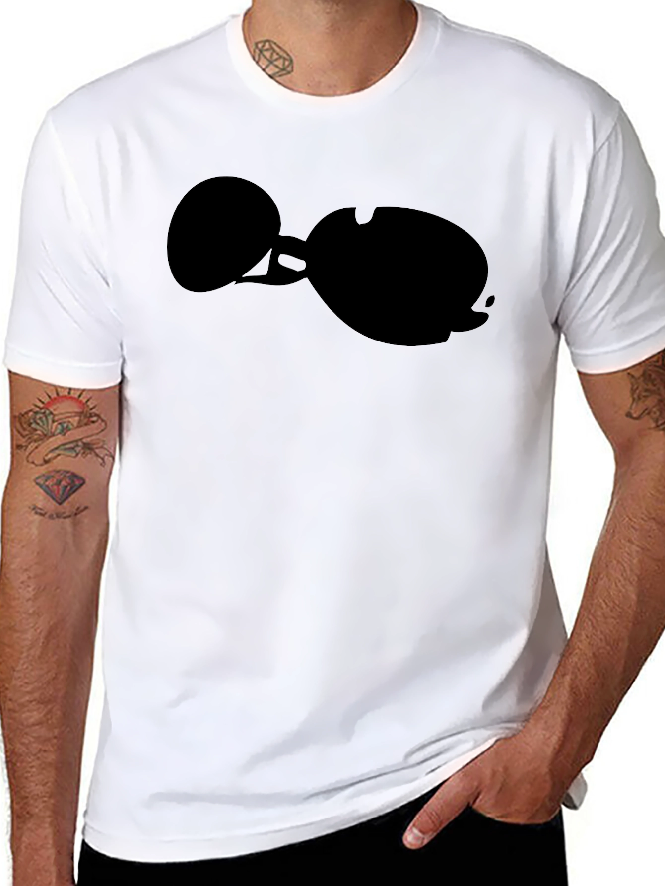 Shaded Silhouette Tee - Cool Graphic T-Shirt