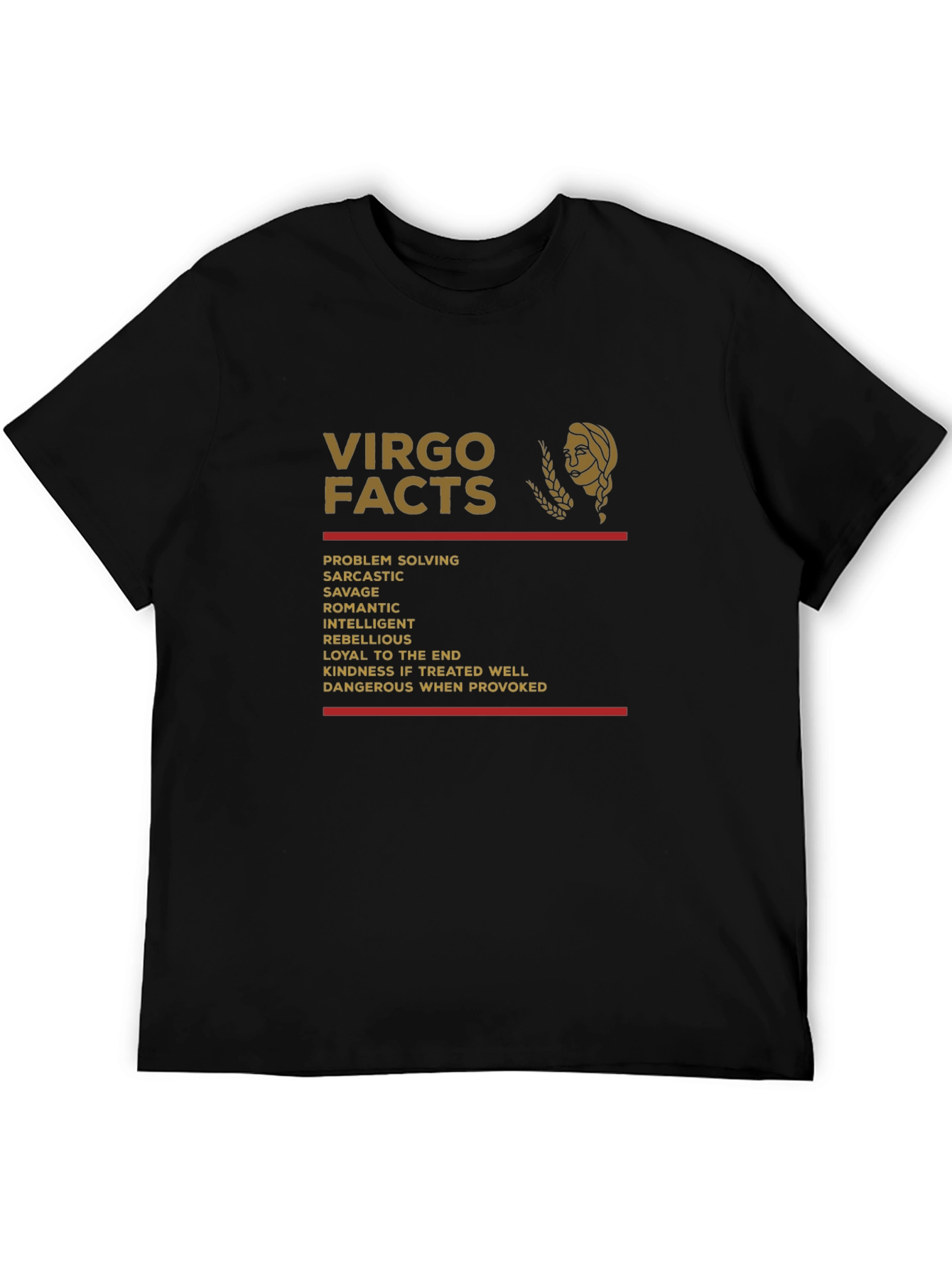 Virgo Facts Zodiac T-Shirt - Astrology Gift