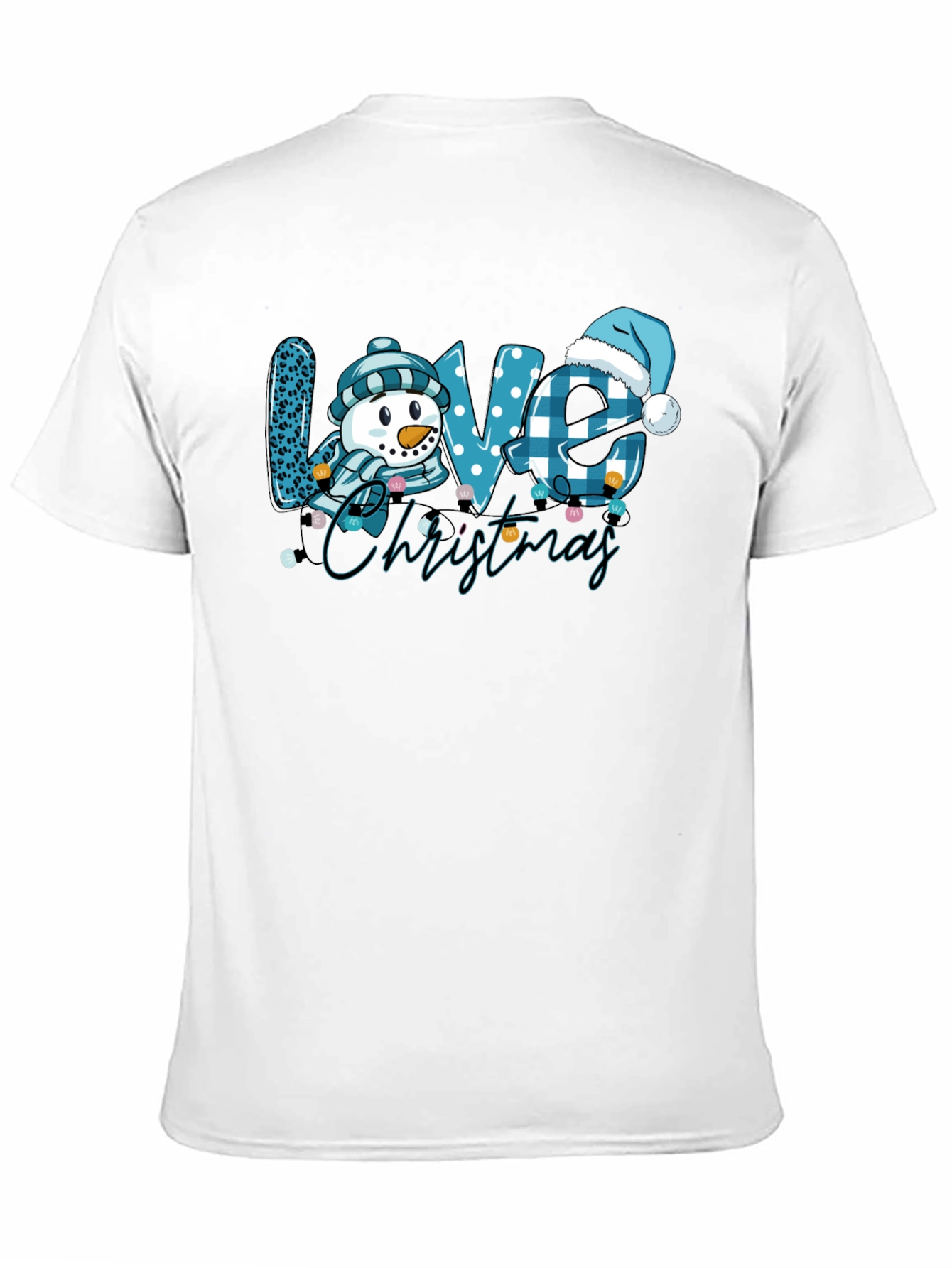Love Christmas Snowman Graphic T-Shirt
