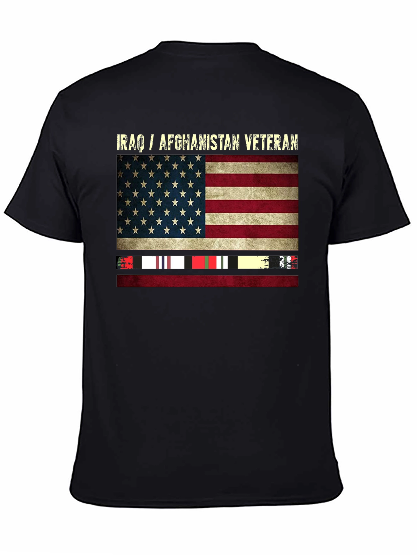 Iraq/Afghanistan Veteran US Flag T-Shirt