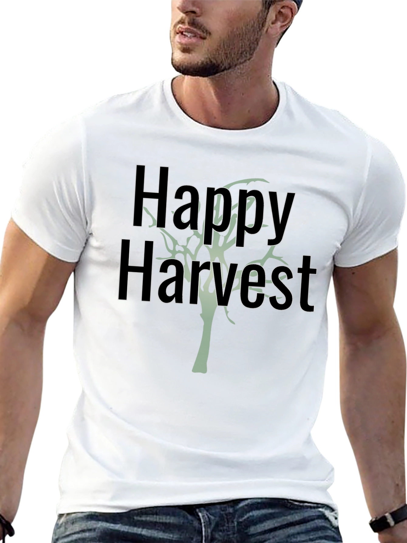 Happy Harvest Black Graphic Tee