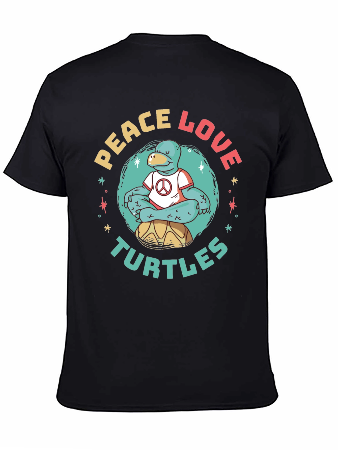 Peace Love Turtles Graphic T-Shirt