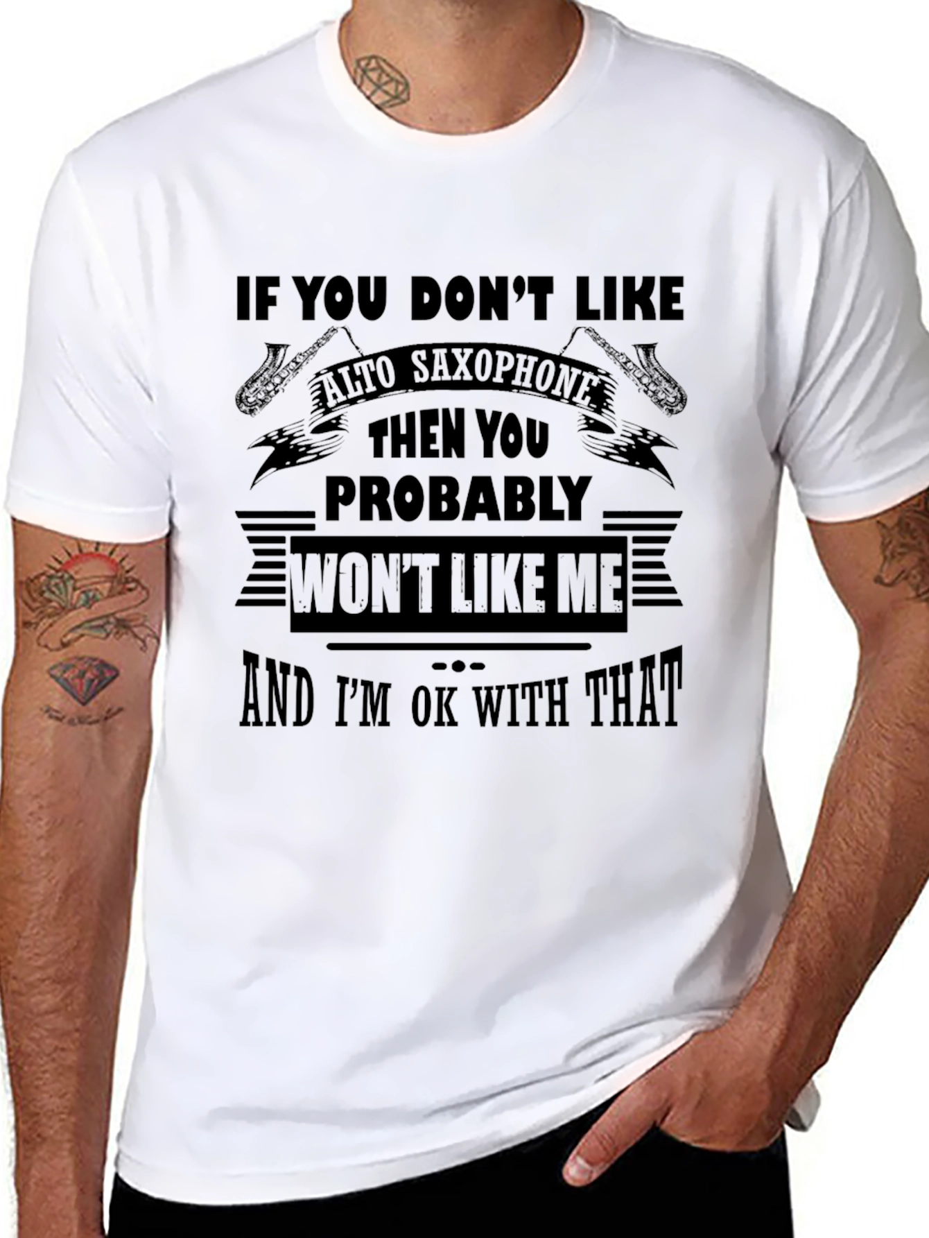 Alto Saxophone T-Shirt - Music Lover Tee