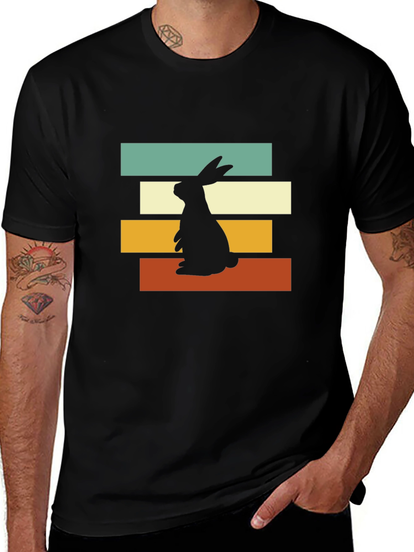 Retro Rabbit Graphic Tee - Easter Apparel