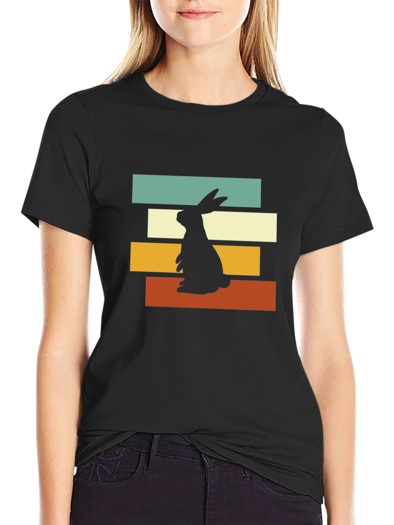 Retro Rabbit Graphic Tee - Easter Apparel