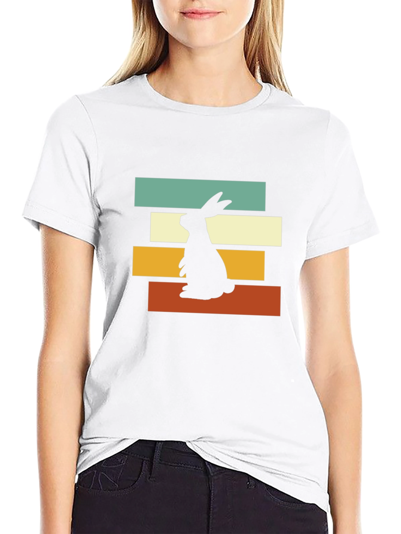 Retro Rabbit Graphic Tee - Easter Apparel