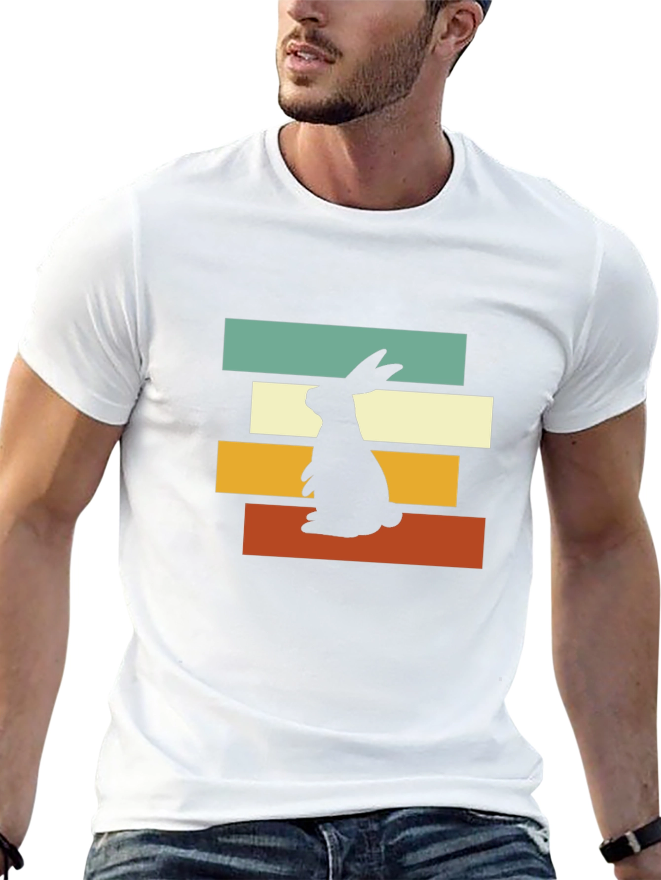 Retro Rabbit Graphic Tee - Easter Apparel