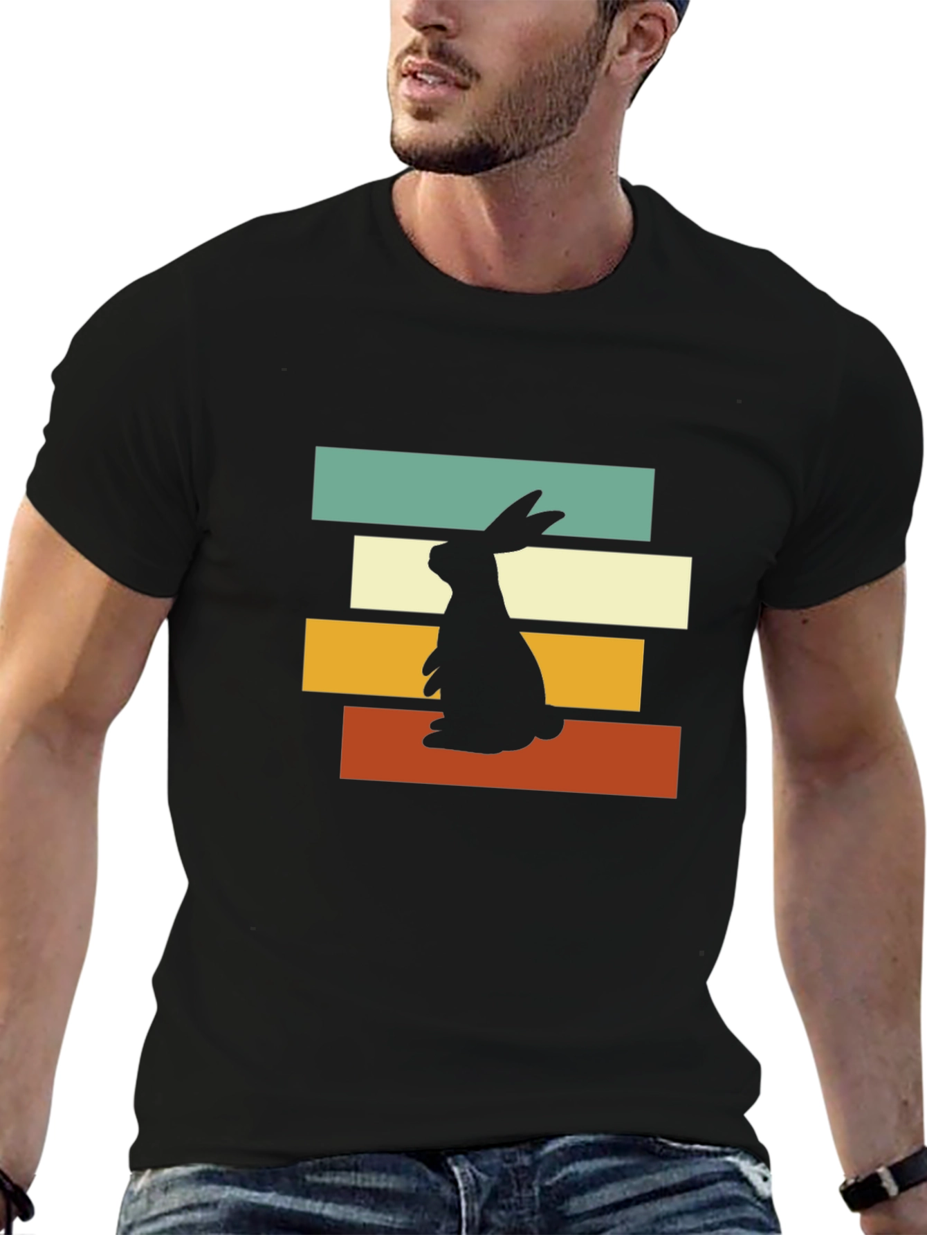 Retro Rabbit Graphic Tee - Easter Apparel