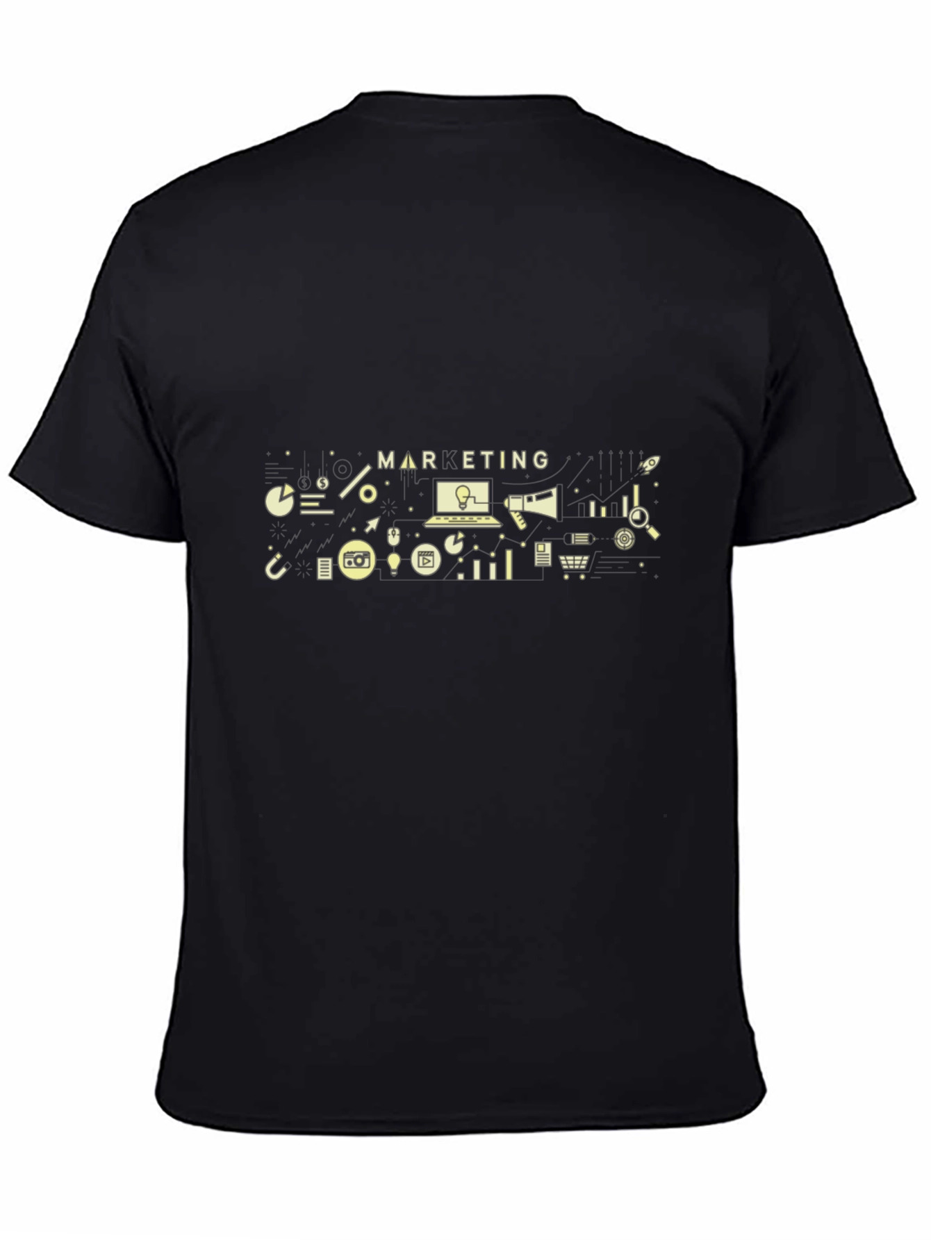 Marketing Design Black T-Shirt