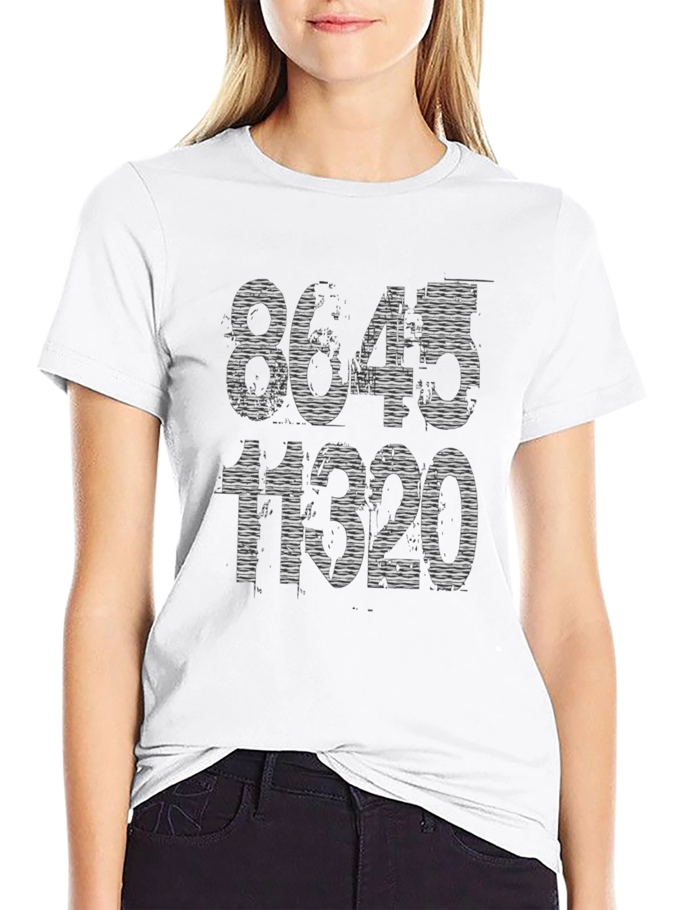8645 11320 Graphic Tee - Trendy Slogan T-Shirt