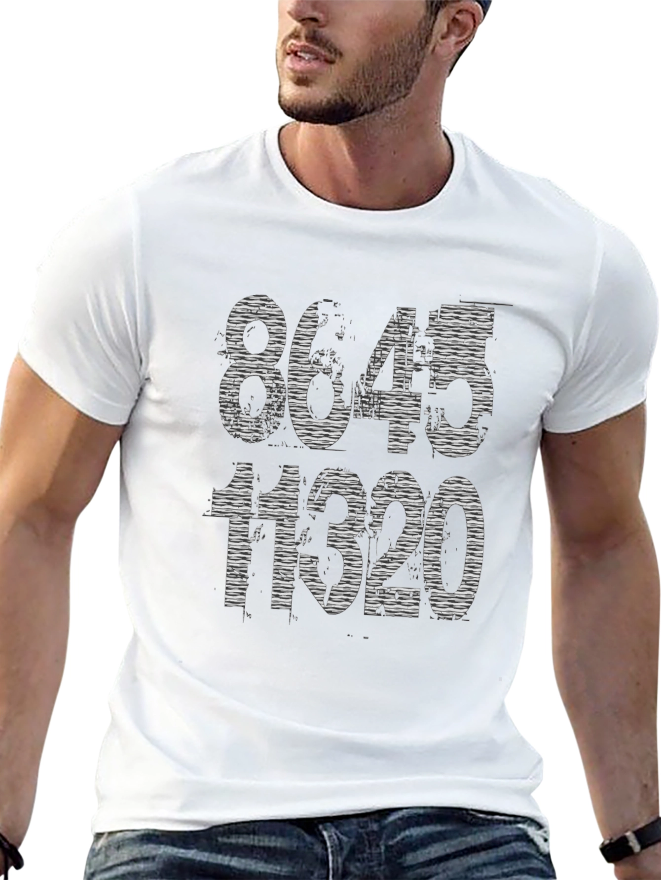 8645 11320 Graphic Tee - Trendy Slogan T-Shirt