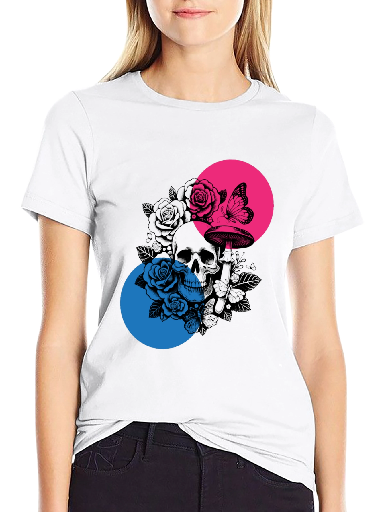 Skull & Roses Graphic Tee