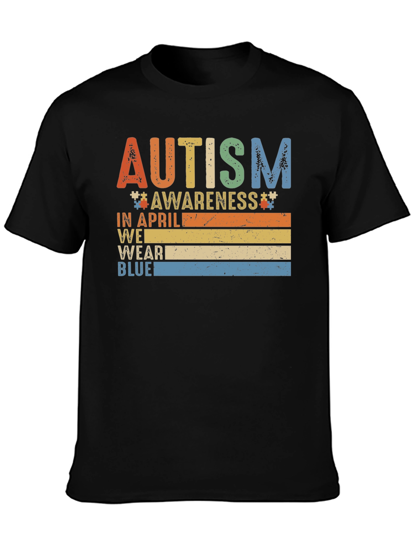 Autism Awareness T-Shirt - In April We Wear Blue