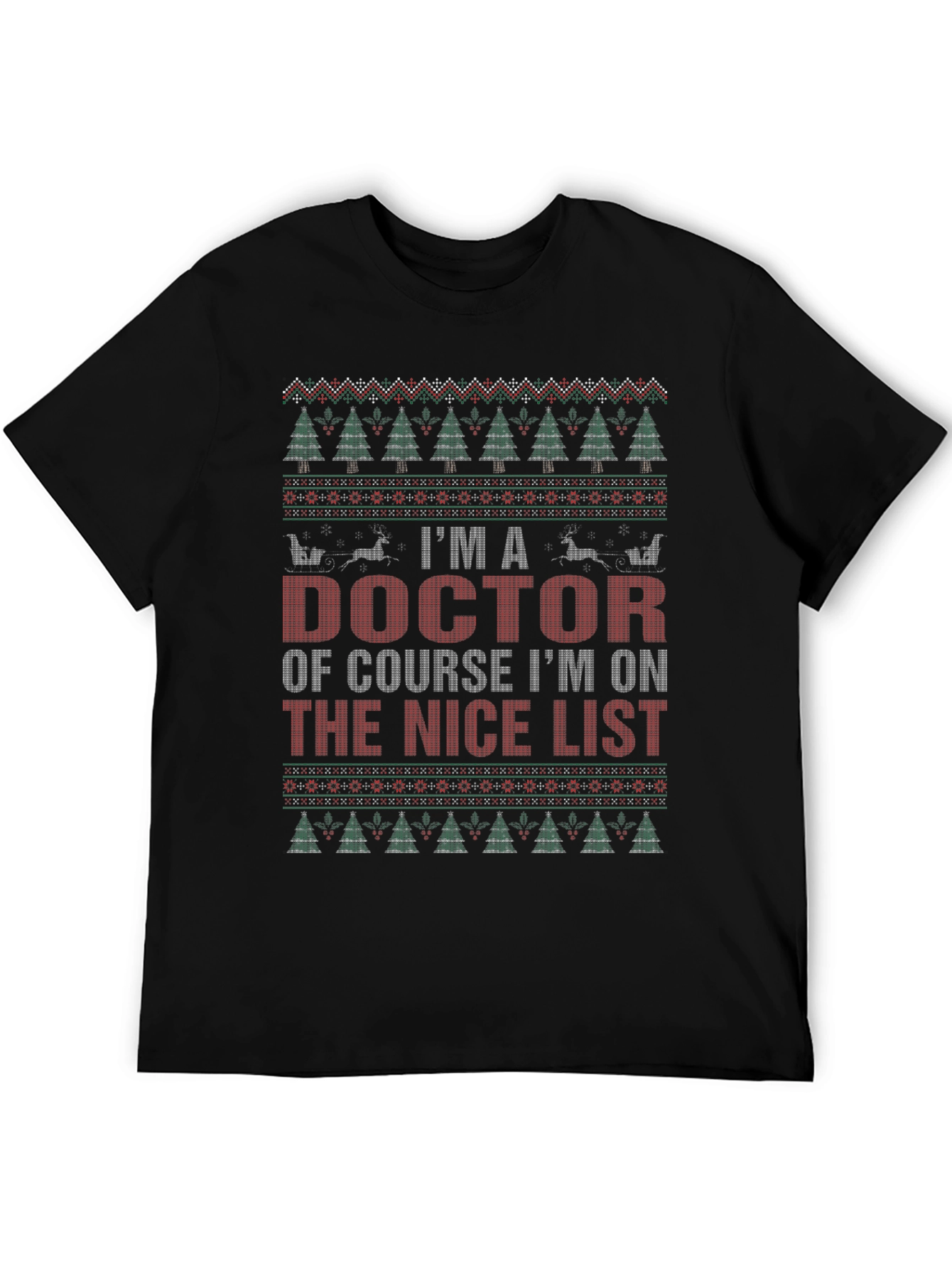 Doctor Nice List Ugly Christmas T-Shirt