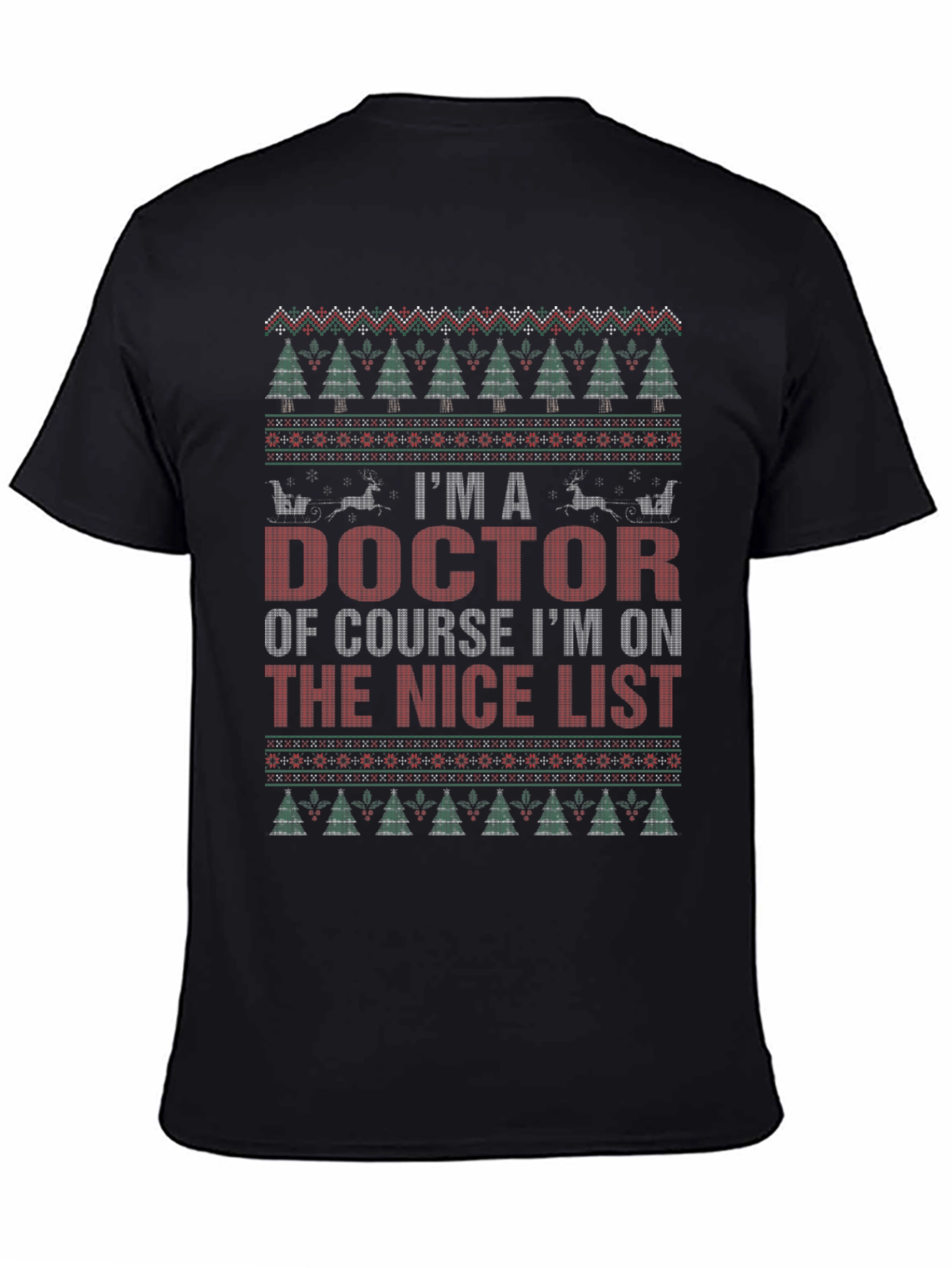 Doctor Nice List Ugly Christmas T-Shirt