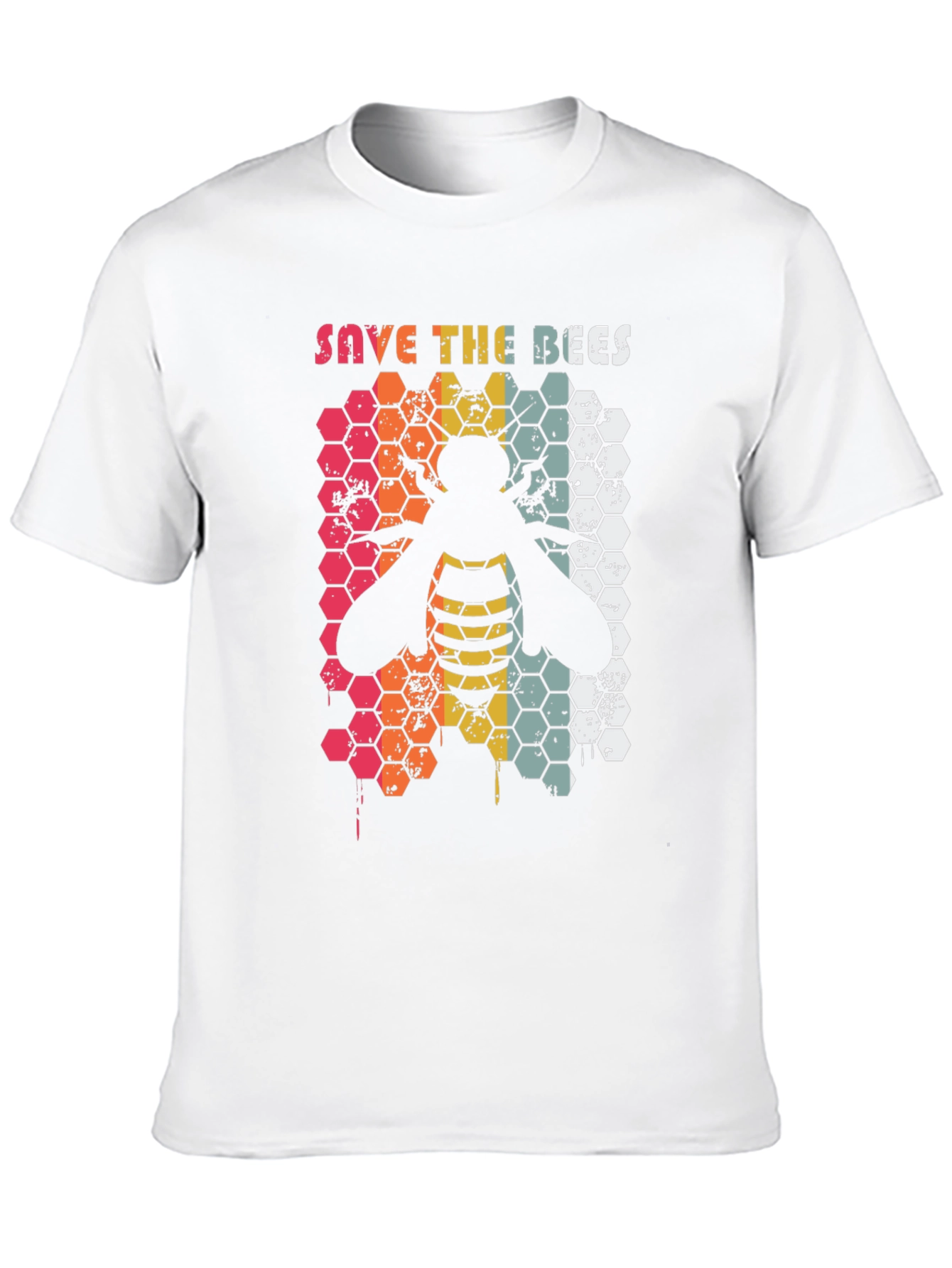 Save the Bees Honeycomb Graphic Tee