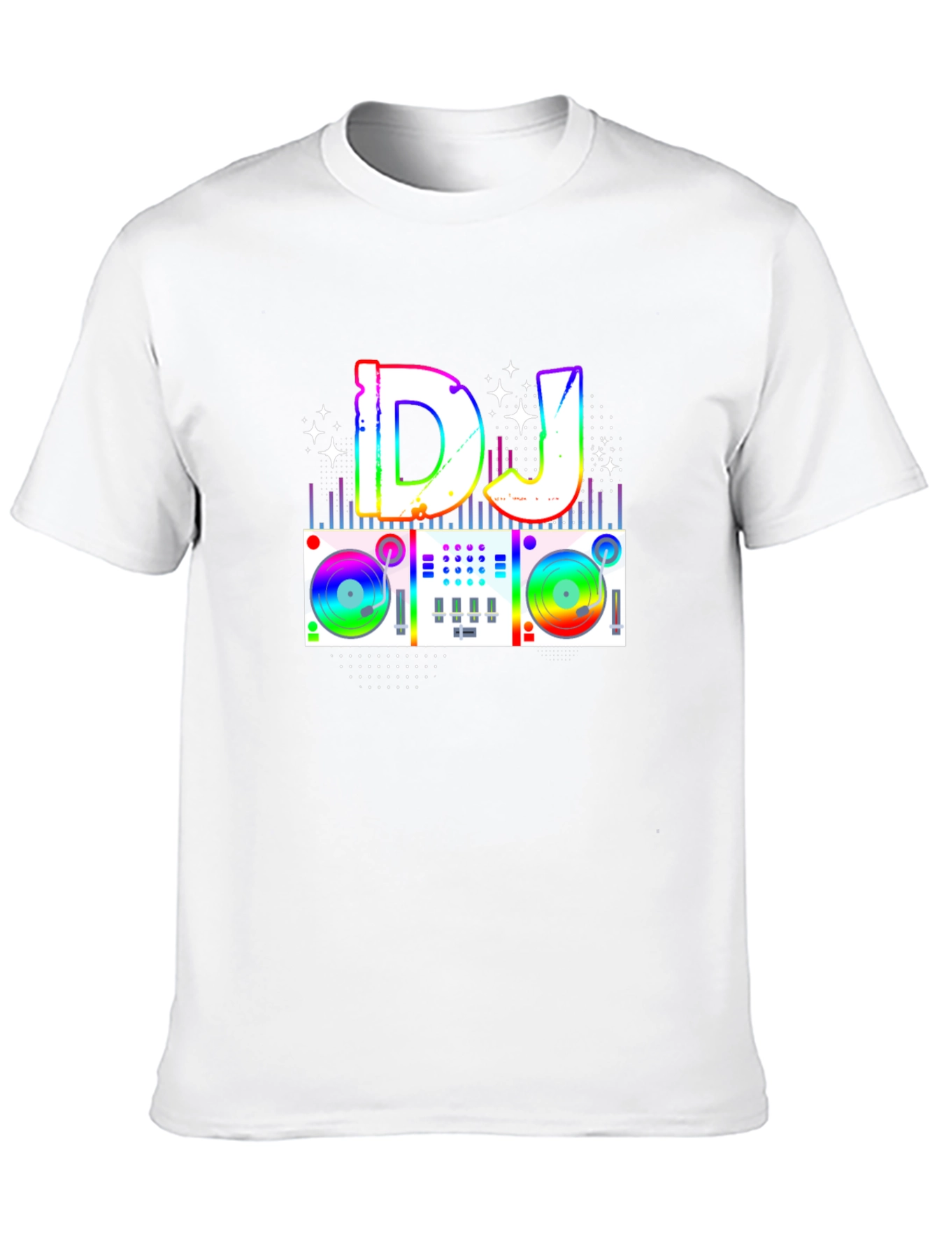 Rainbow DJ Turntable Graphic Tee