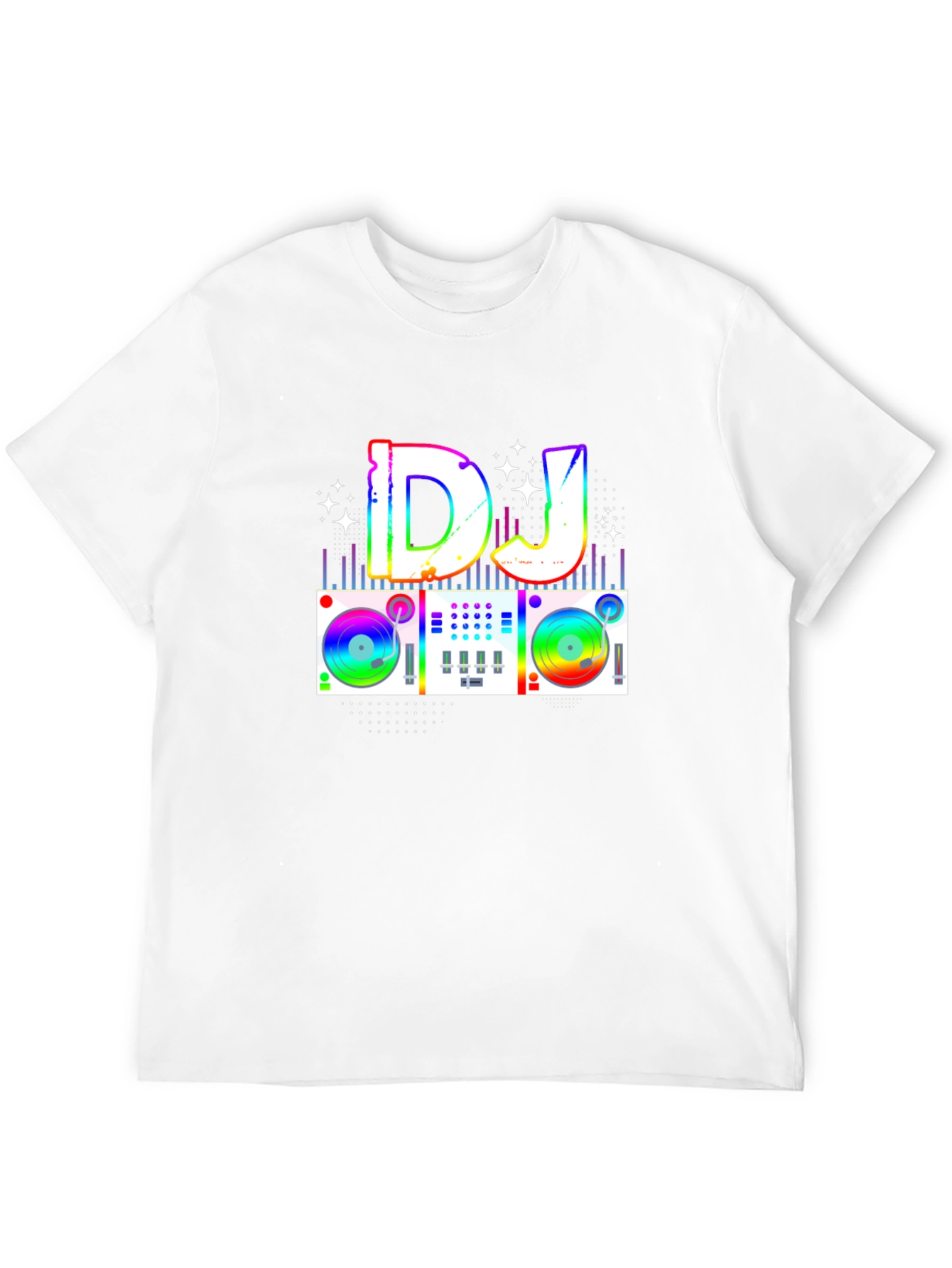 Rainbow DJ Turntable Graphic Tee